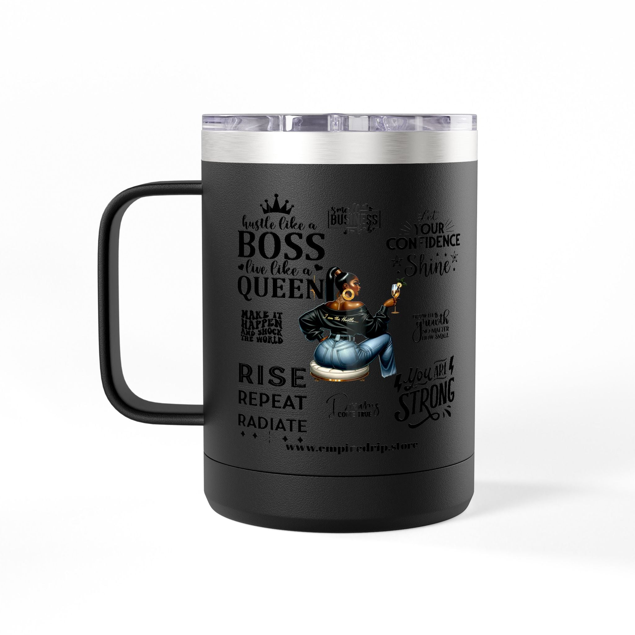 Self Made Self Paid Coffee Tumbler | Stylish Motivational Mug for Entrepreneurs | Perfect Gift for Bosses and Go-Getters.