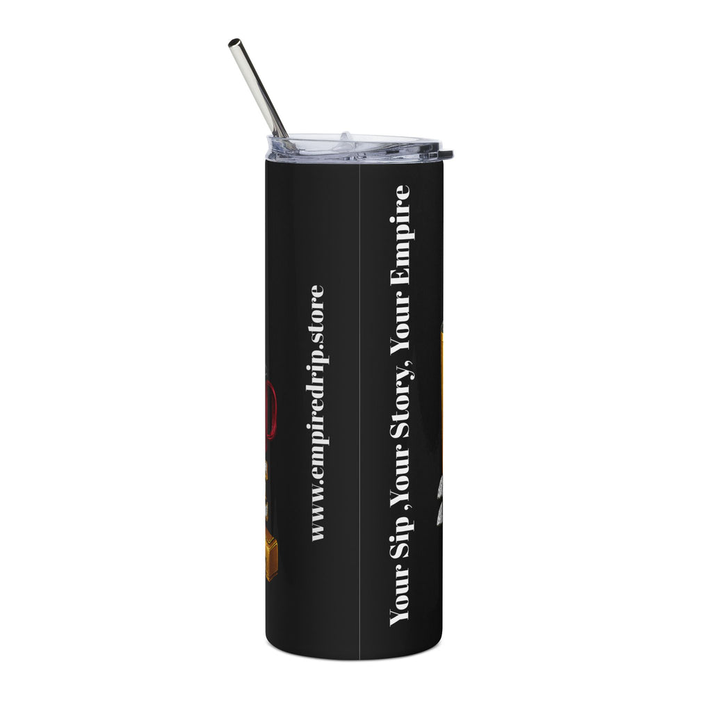 Empire Drip Glamorous Stainless Steel Tumbler with Sparkling Design.