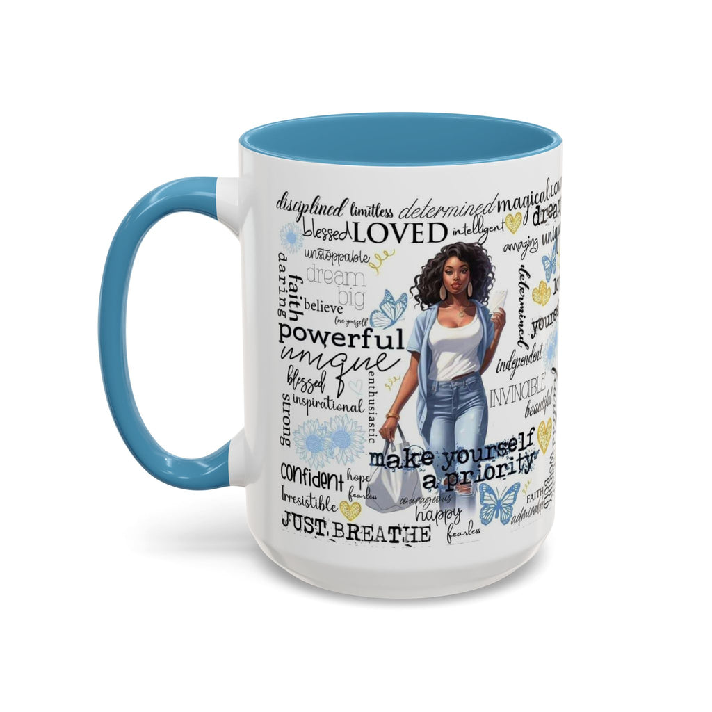 Empowering Inspirational Coffee Mug, Motivational Gift for Women, Unique Tea Cup, Affirmation Drinkware, Positive Vibes Mug