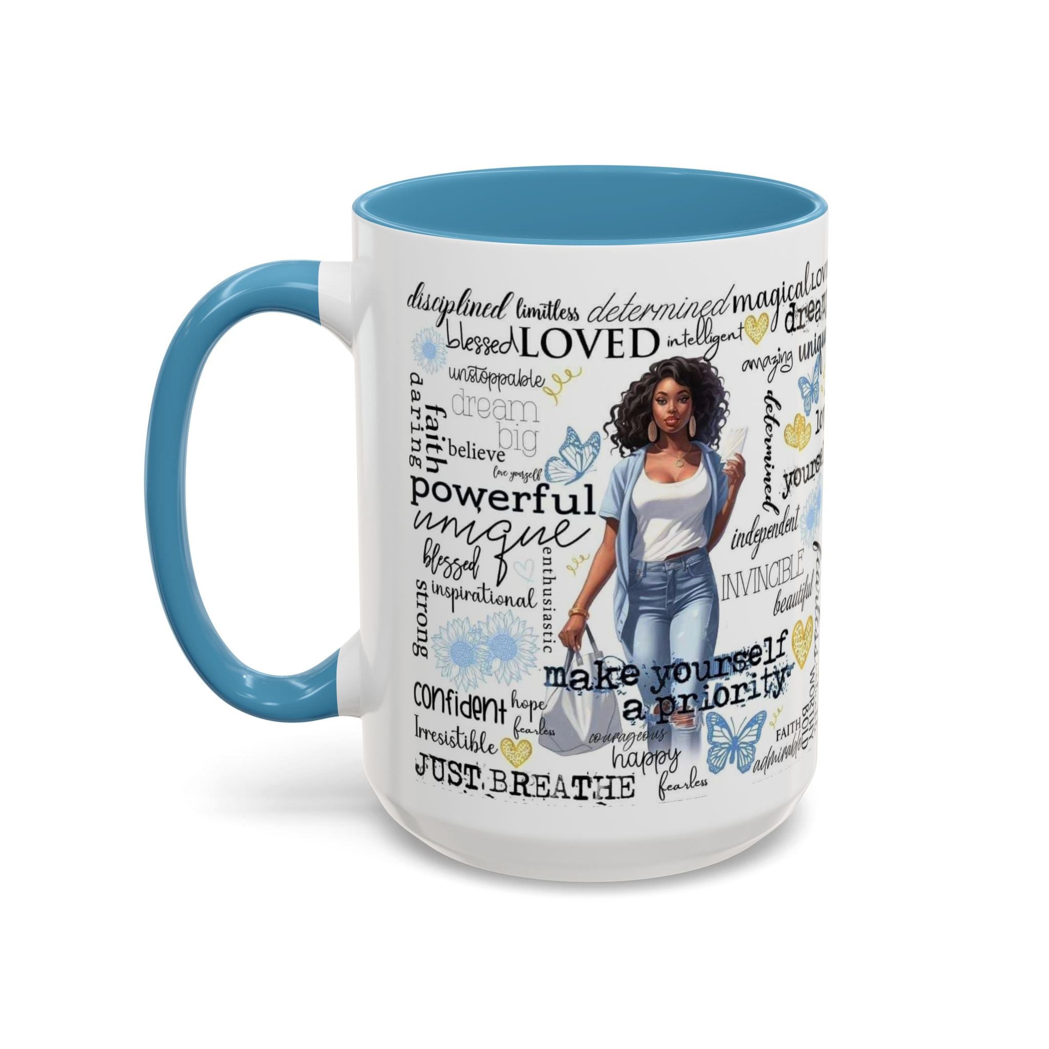 Empowering Inspirational Coffee Mug, Motivational Gift for Women, Unique Tea Cup, Affirmation Drinkware, Positive Vibes Mug