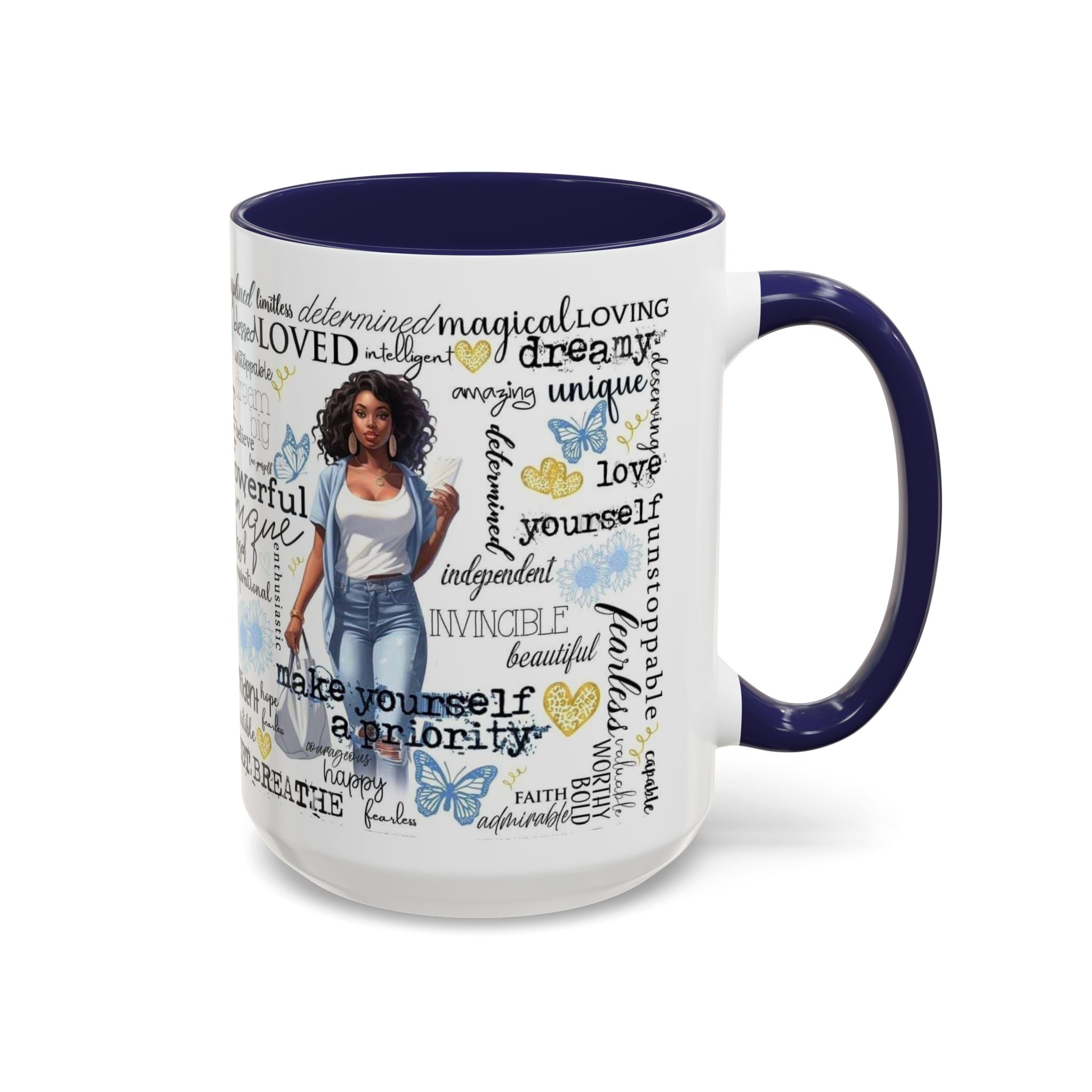 Empowering Inspirational Coffee Mug, Motivational Gift for Women, Unique Tea Cup, Affirmation Drinkware, Positive Vibes Mug