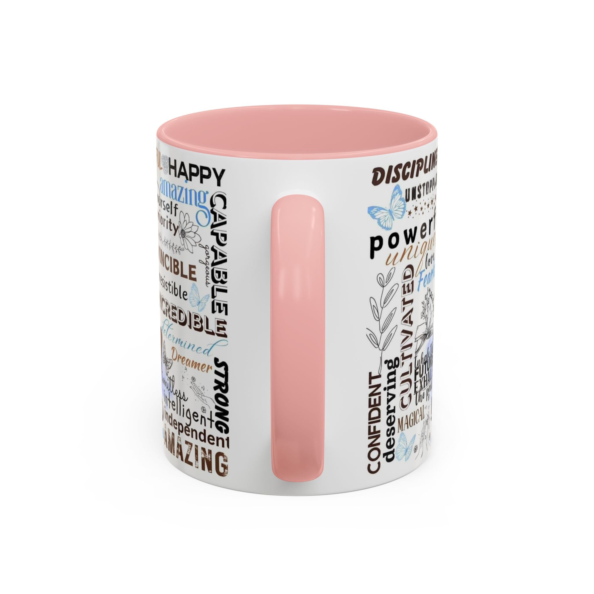 Empowering Affirmation Multi Color Coffee Mug, Motivational Drinkware, Self-Love Gift, Inspirational Kitchen Decor, Positive Vibes