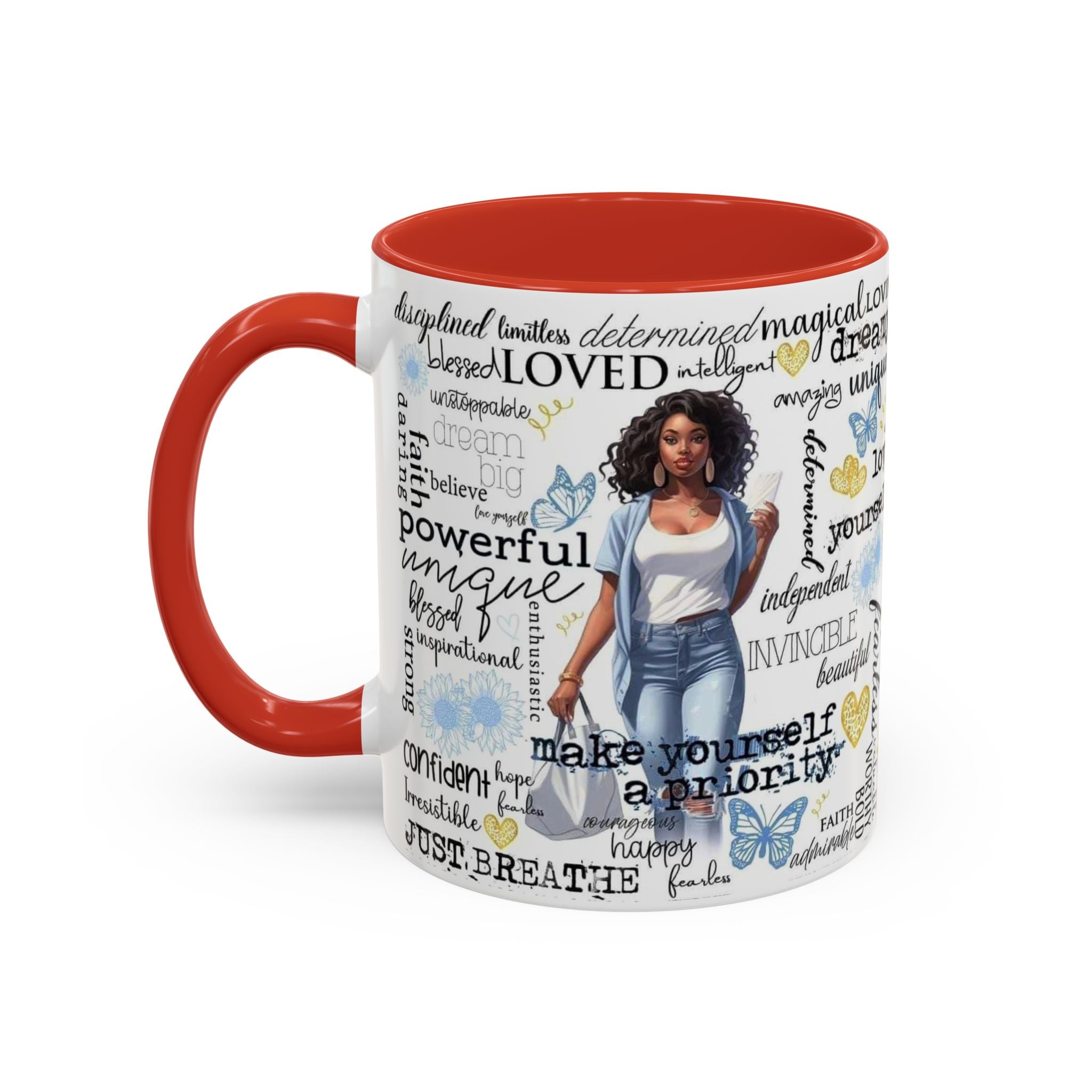 Empowering Inspirational Coffee Mug, Motivational Gift for Women, Unique Tea Cup, Affirmation Drinkware, Positive Vibes Mug