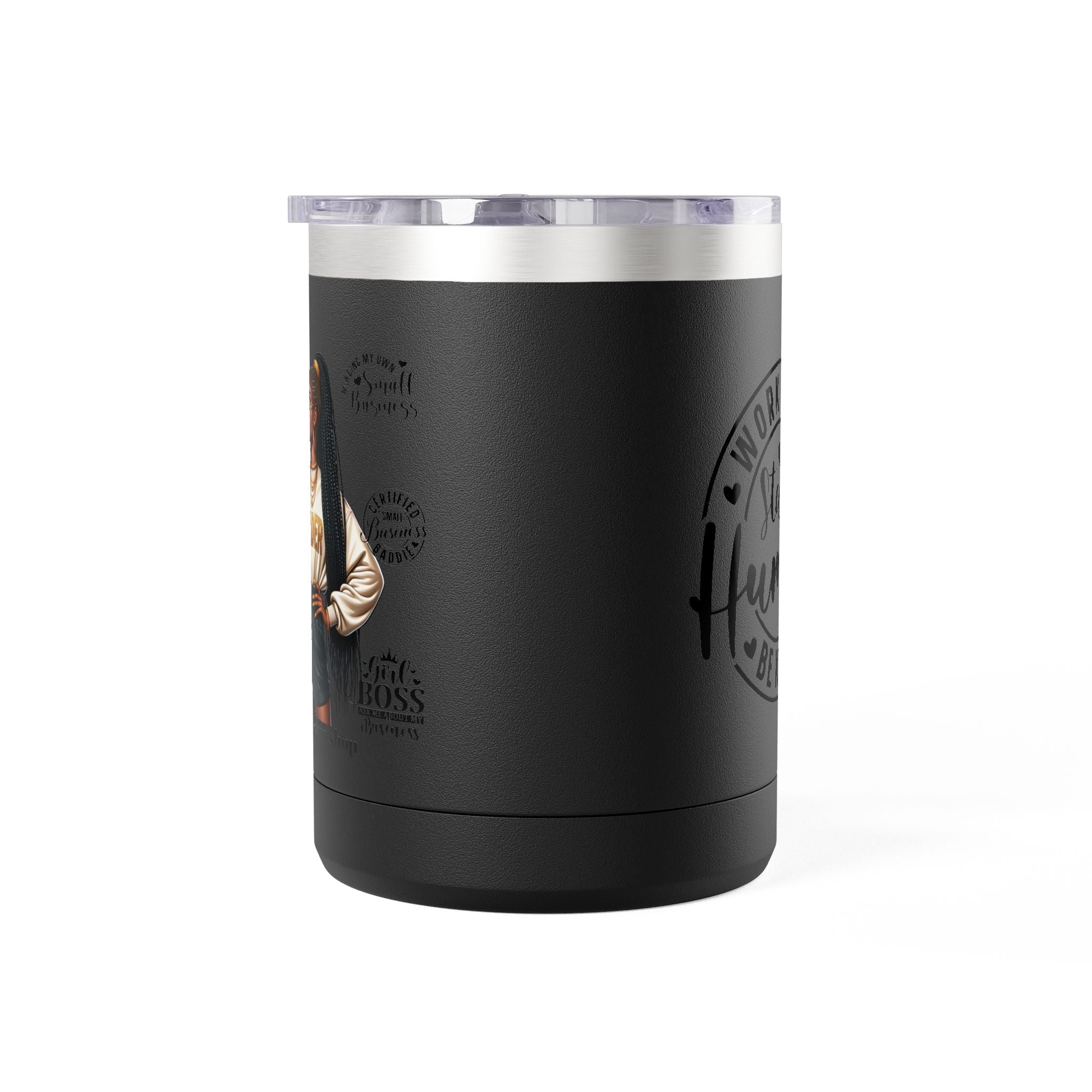 Work Hard Inspirational Coffee Mug Tumbler - Motivational Drinkware for Daily Inspiration.