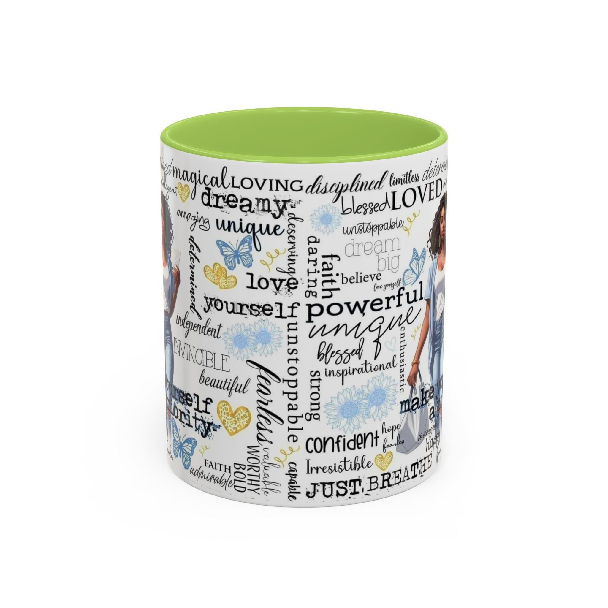 Empowering Inspirational Coffee Mug, Motivational Gift for Women, Unique Tea Cup, Affirmation Drinkware, Positive Vibes Mug.