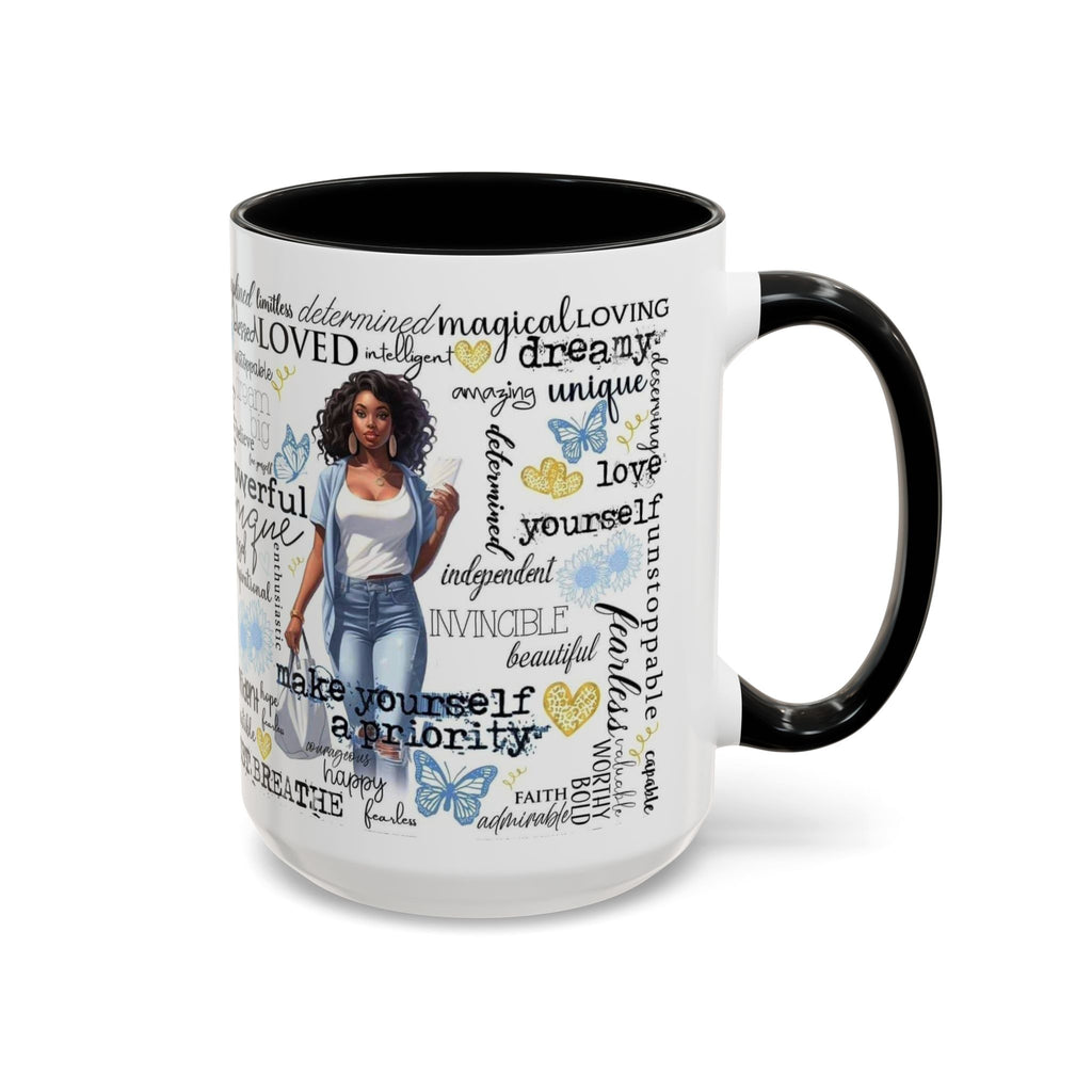 Empowering Inspirational Coffee Mug, Motivational Gift for Women, Unique Tea Cup, Affirmation Drinkware, Positive Vibes Mug