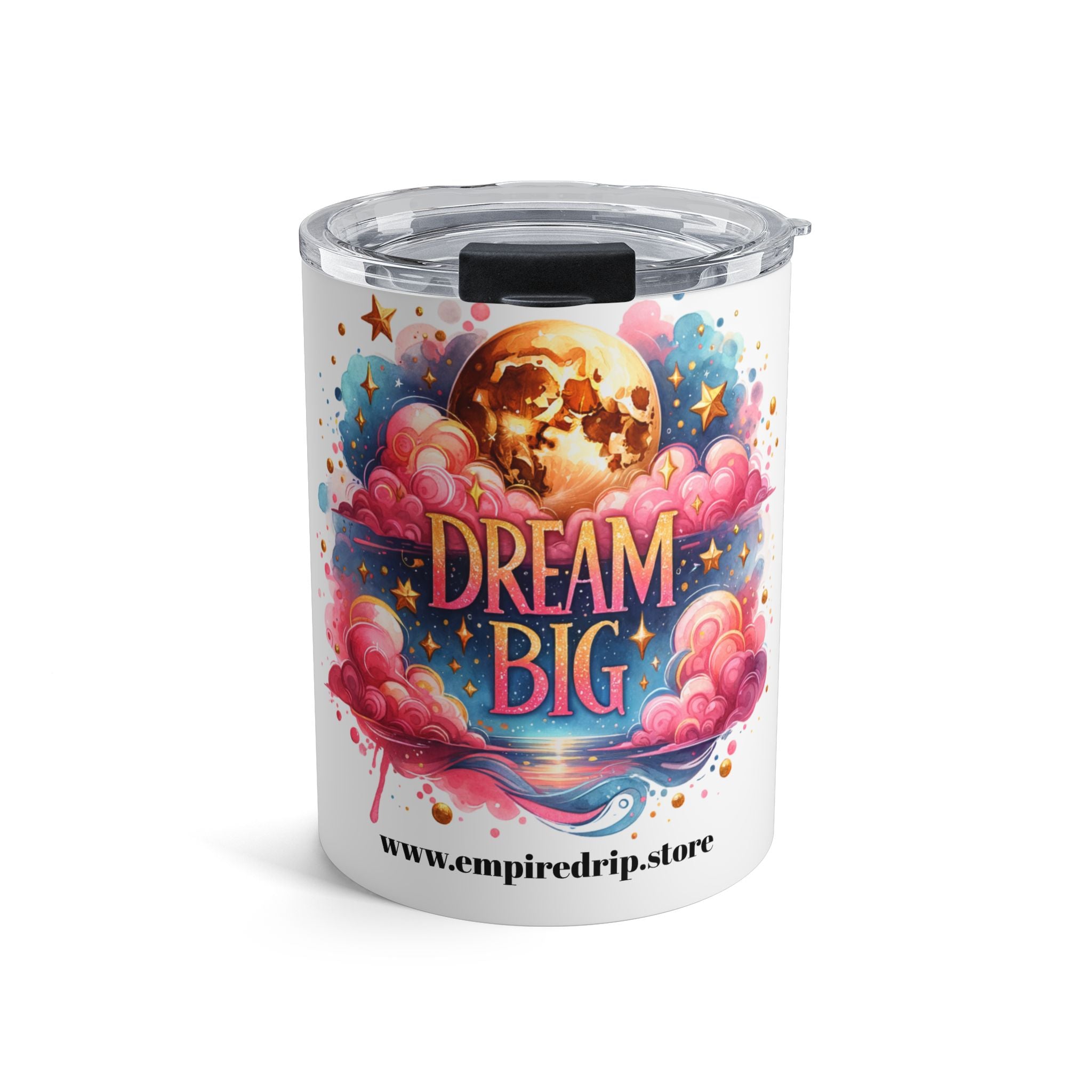 Inspirational Dream Big Tumbler | Motivational Drinkware | Travel Cup for Her.
