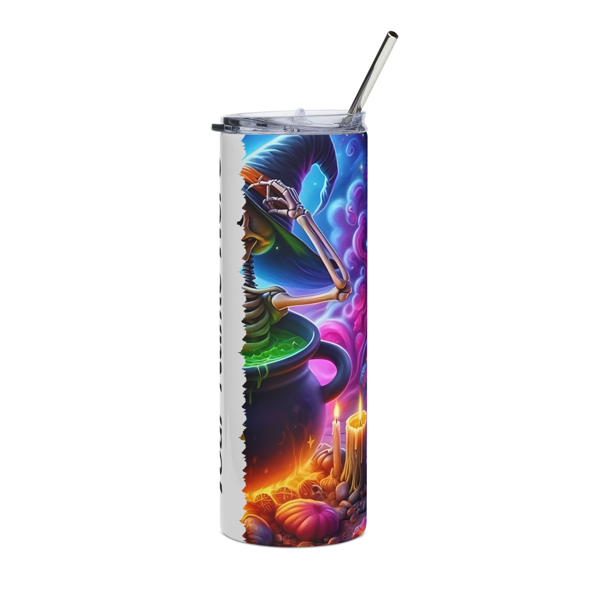 Personalized Halloween Tumbler, 20oz Stainless Steel, Custom Drinkware, Spooky Gifts, Fall Parties, Unique Halloween Decor, Colorful Tumbler