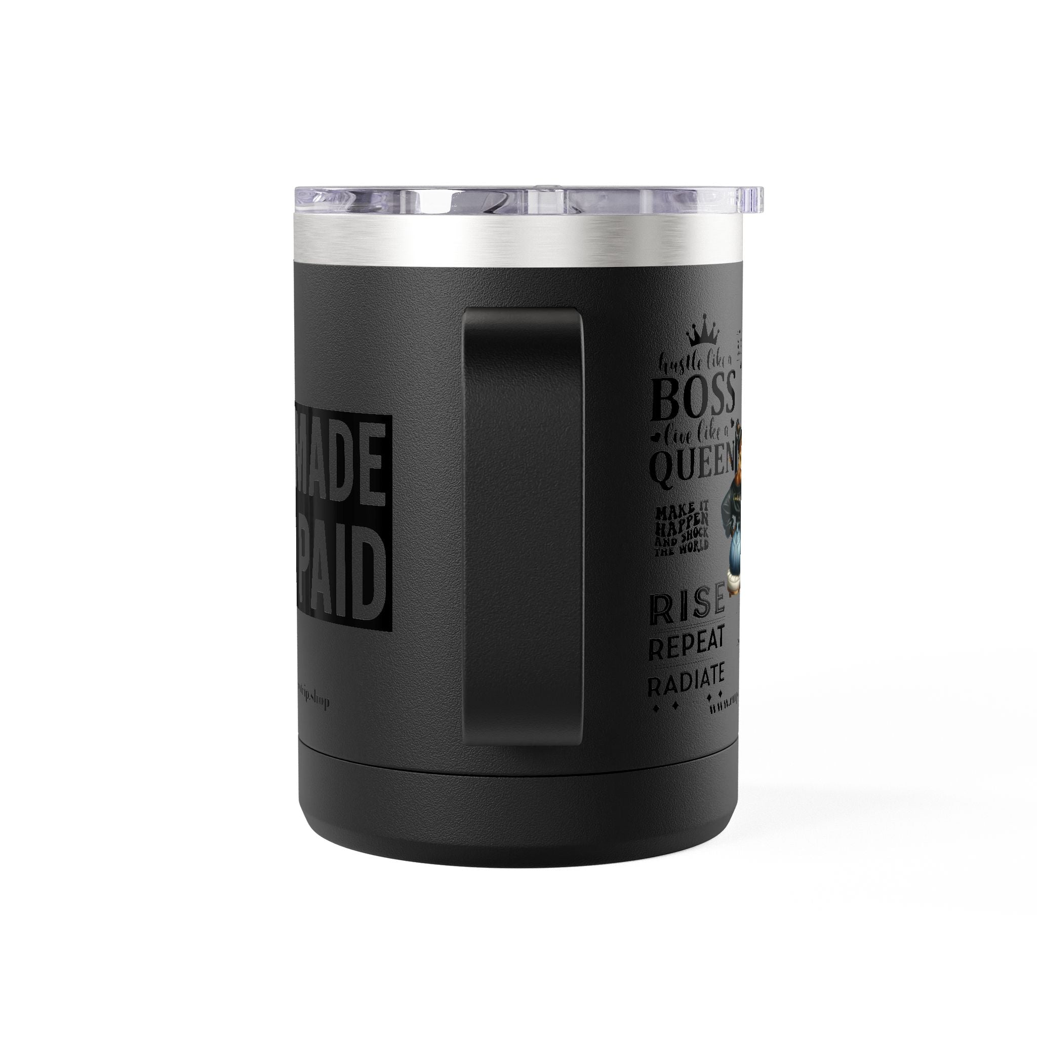 Self Made Self Paid Coffee Tumbler | Stylish Motivational Mug for Entrepreneurs | Perfect Gift for Bosses and Go-Getters.