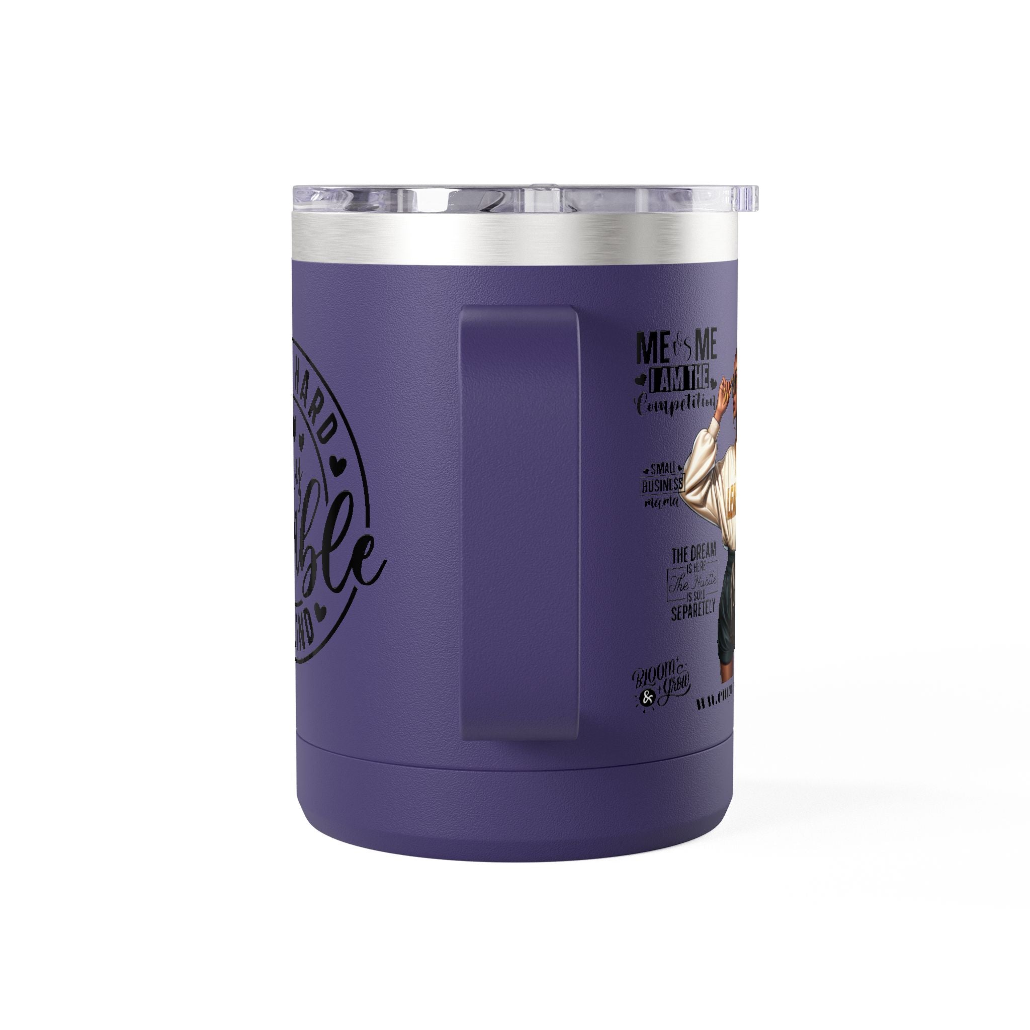 Work Hard Inspirational Coffee Mug Tumbler - Motivational Drinkware for Daily Inspiration.