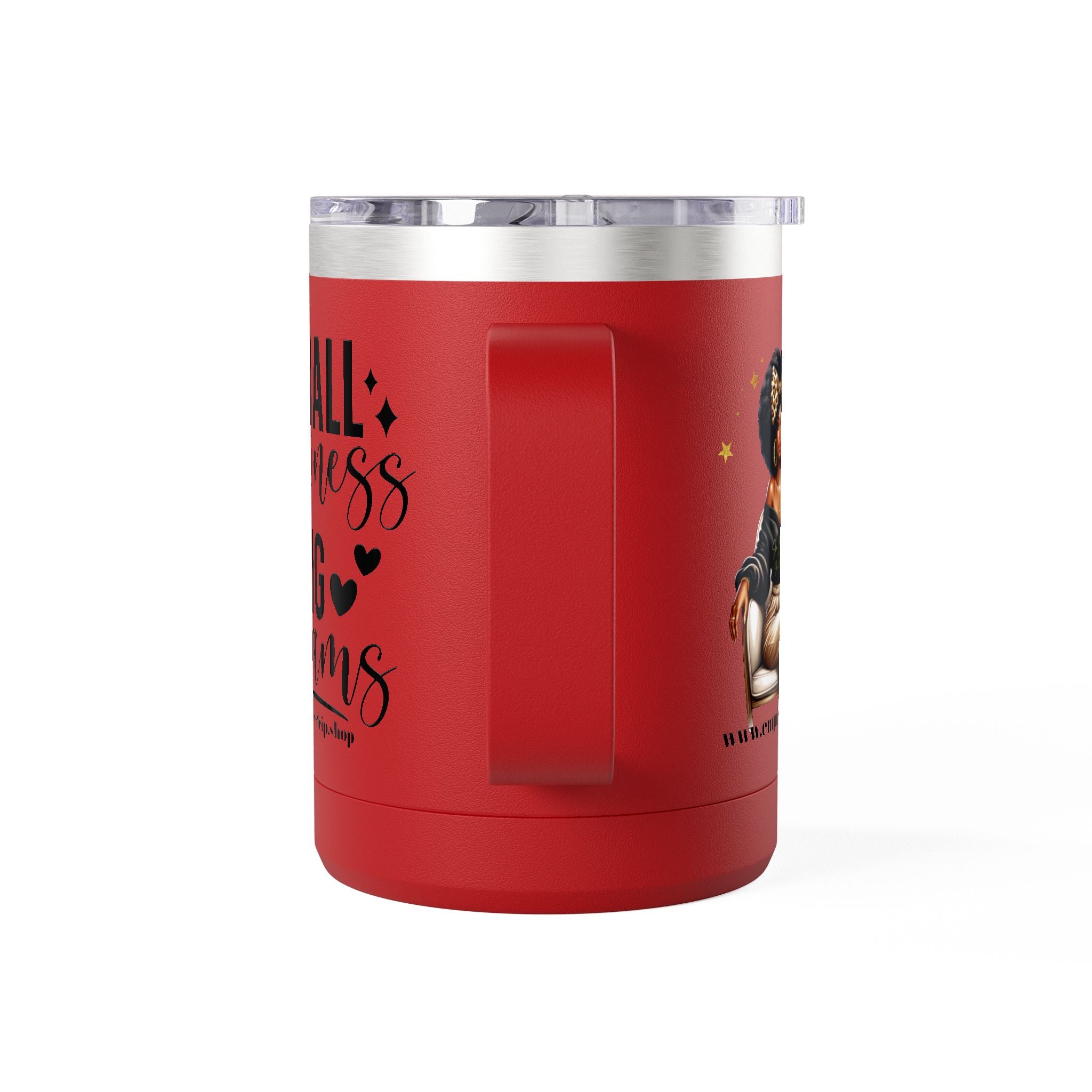 Inspirational Coffee Mug Tumbler, Small Business Big Dreams.