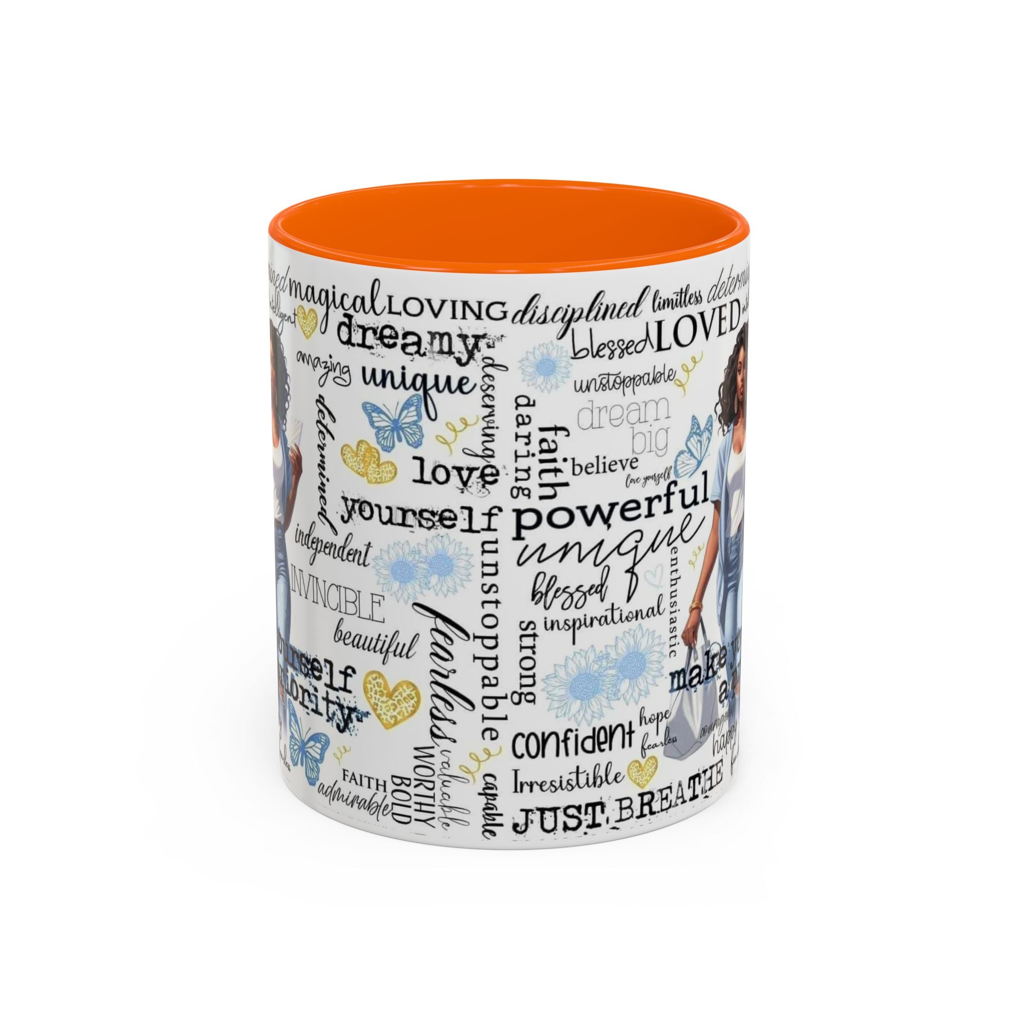 Empowering Inspirational Coffee Mug, Motivational Gift for Women, Unique Tea Cup, Affirmation Drinkware, Positive Vibes Mug.