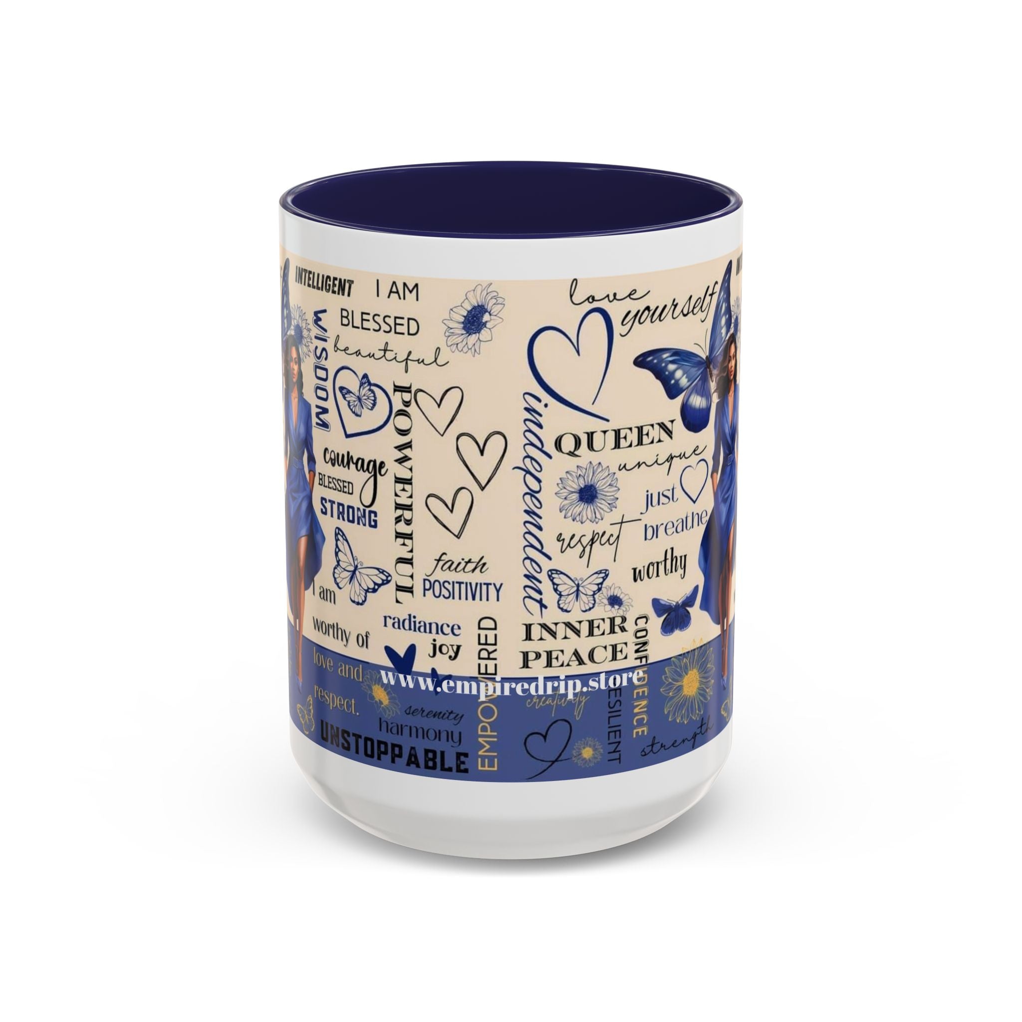 Empowering Accent Coffee Mug - Inspiring Quote Motivation and Self-Love, Perfect Gift for Holidays & Celebrations.