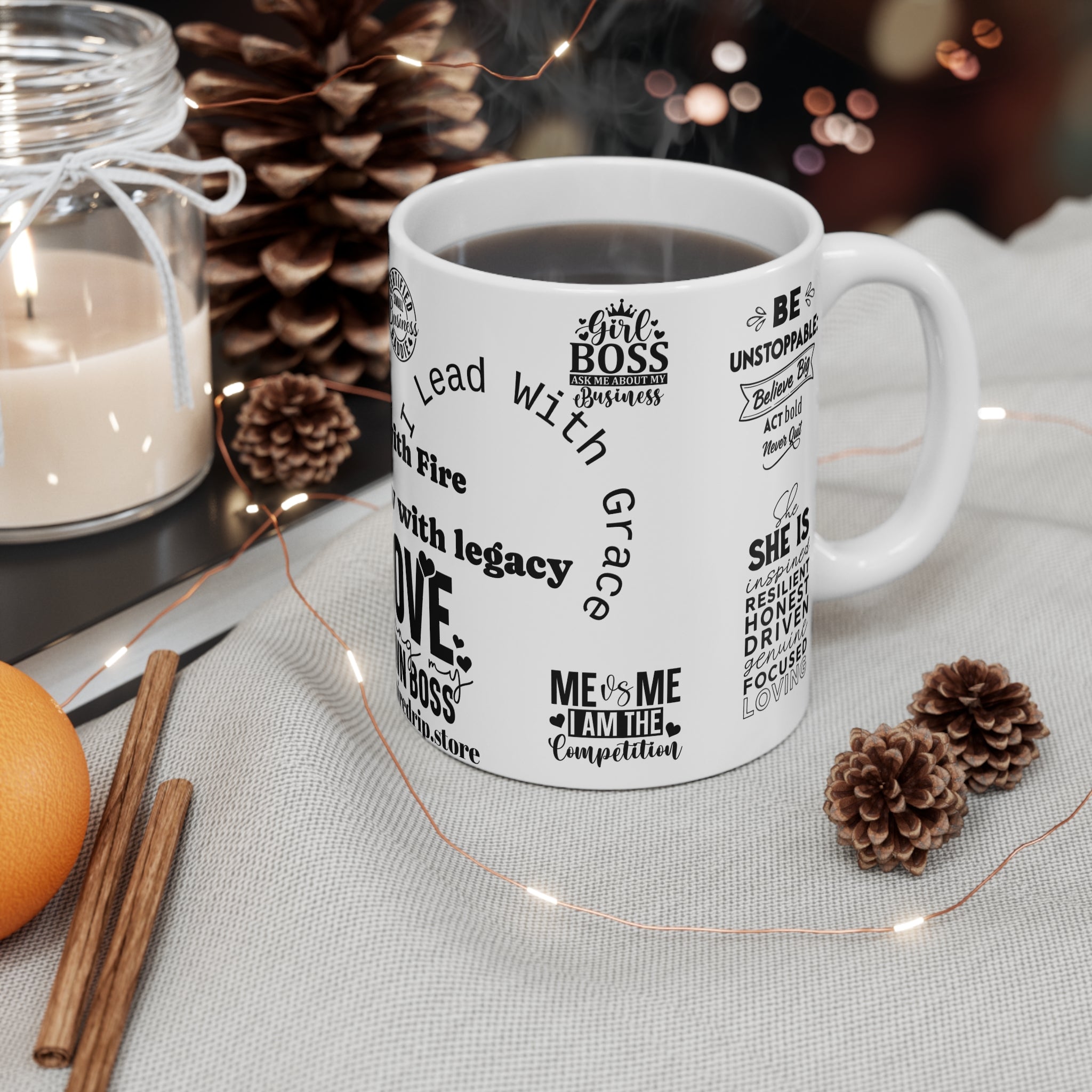 Empowerment Mug - Inspirational Quotes for Boss Babes | Coffee Cup for Entrepreneurs, Motivational Gift, Women in Business.