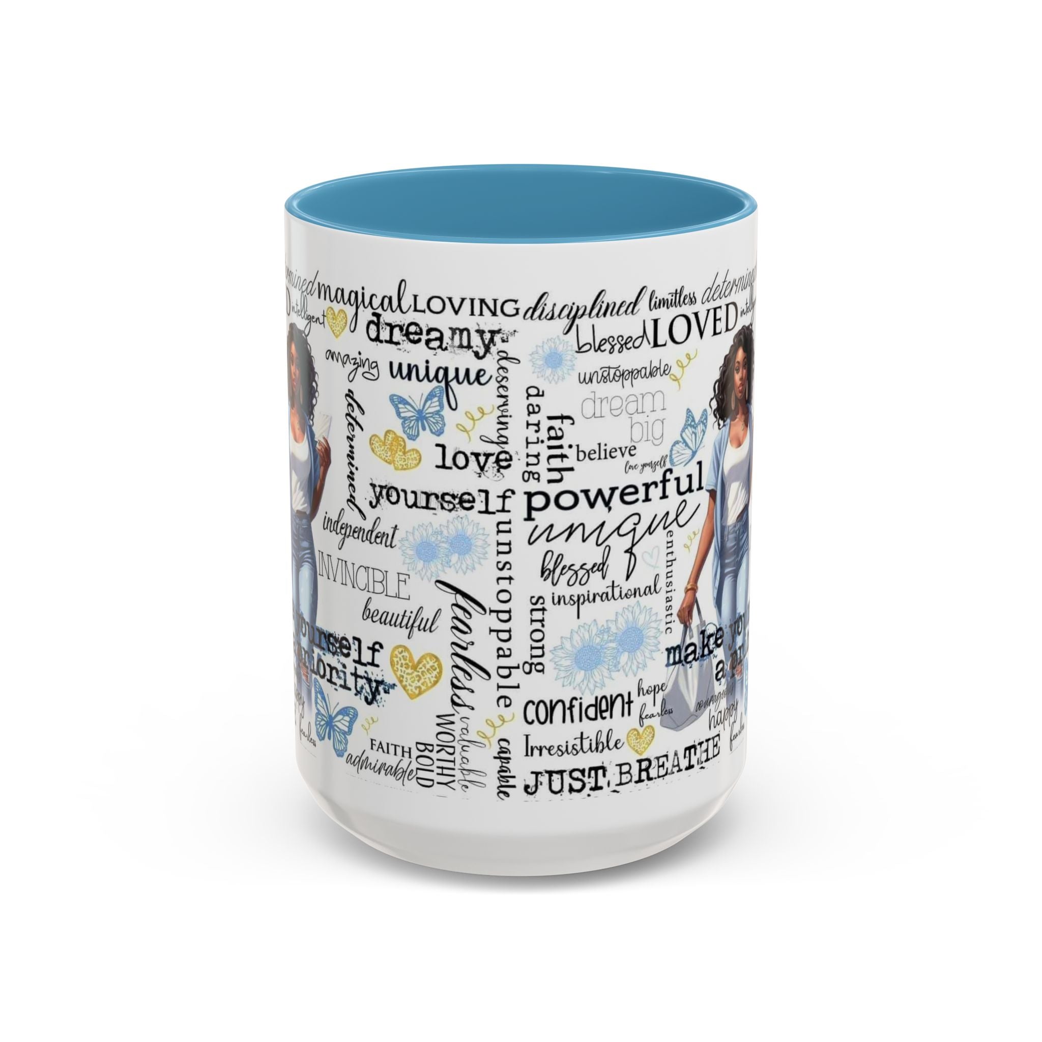 Empowering Inspirational Coffee Mug, Motivational Gift for Women, Unique Tea Cup, Affirmation Drinkware, Positive Vibes Mug.