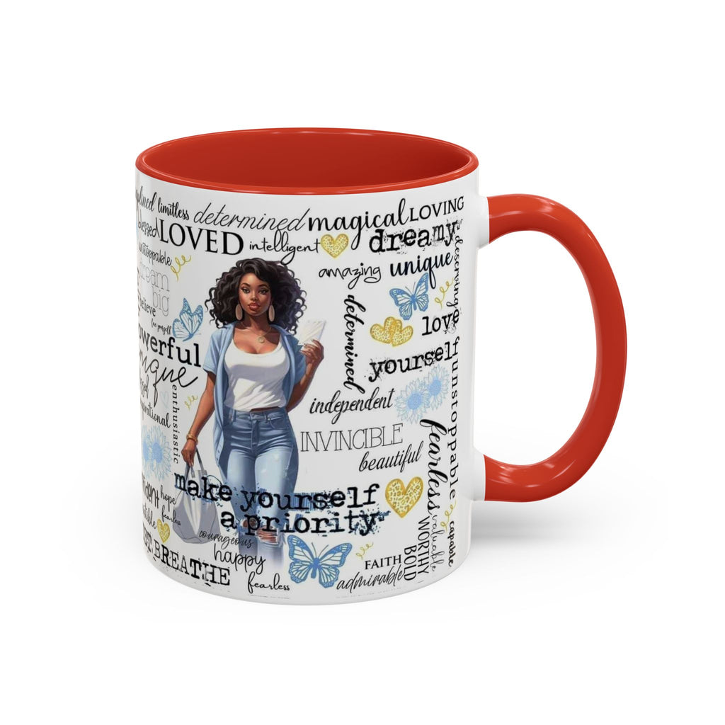 Empowering Inspirational Coffee Mug, Motivational Gift for Women, Unique Tea Cup, Affirmation Drinkware, Positive Vibes Mug