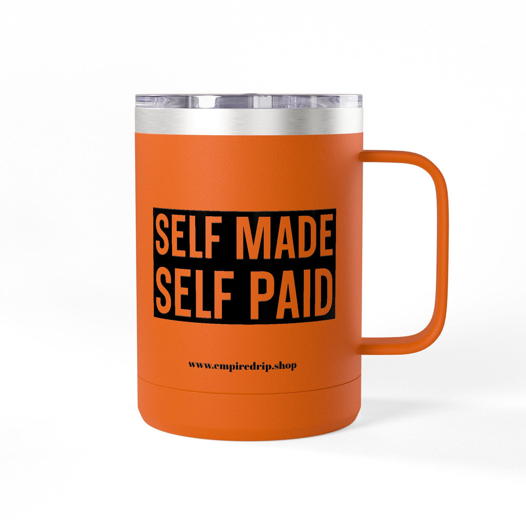 Self Made Self Paid Coffee Tumbler | Stylish Motivational Mug for Entrepreneurs | Perfect Gift for Bosses and Go-Getters.