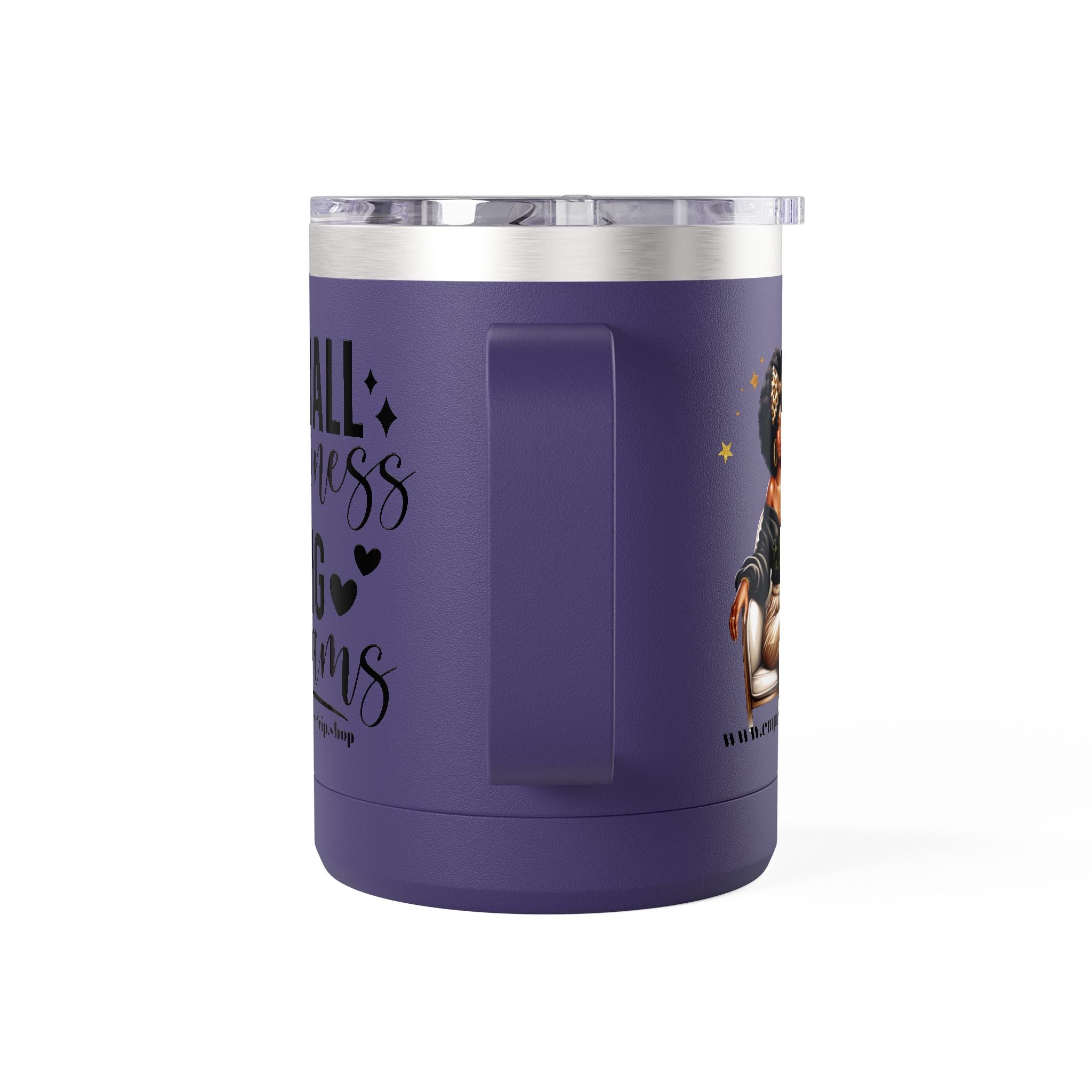 Inspirational Coffee Mug Tumbler, Small Business Big Dreams.
