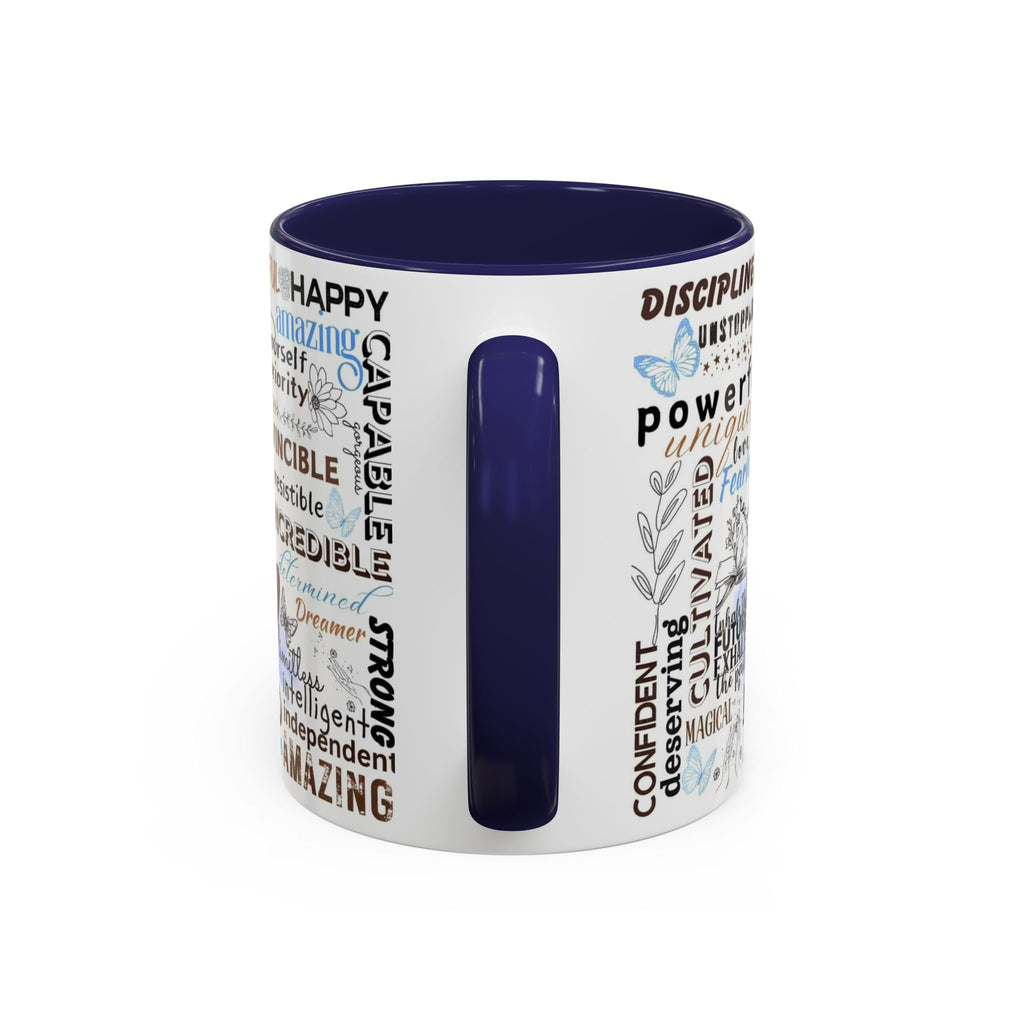 Empowering Affirmation Multi Color Coffee Mug, Motivational Drinkware, Self-Love Gift, Inspirational Kitchen Decor, Positive Vibes.