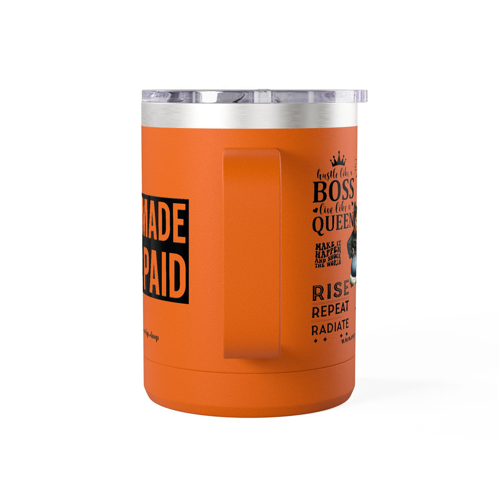 Self Made Self Paid Coffee Tumbler | Stylish Motivational Mug for Entrepreneurs | Perfect Gift for Bosses and Go-Getters.