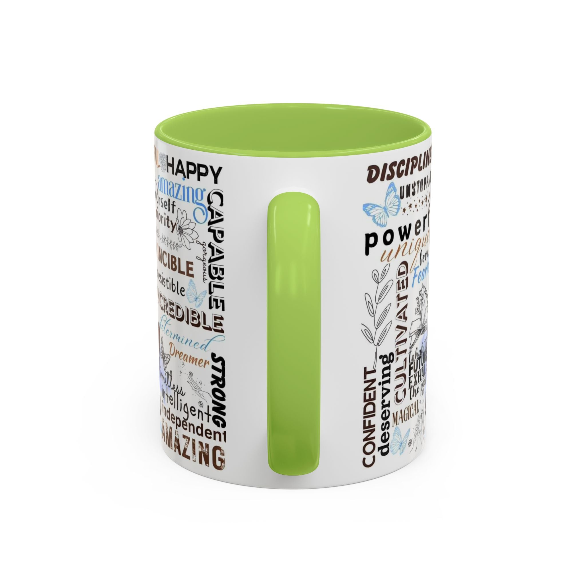 Empowering Affirmation Multi Color Coffee Mug, Motivational Drinkware, Self-Love Gift, Inspirational Kitchen Decor, Positive Vibes