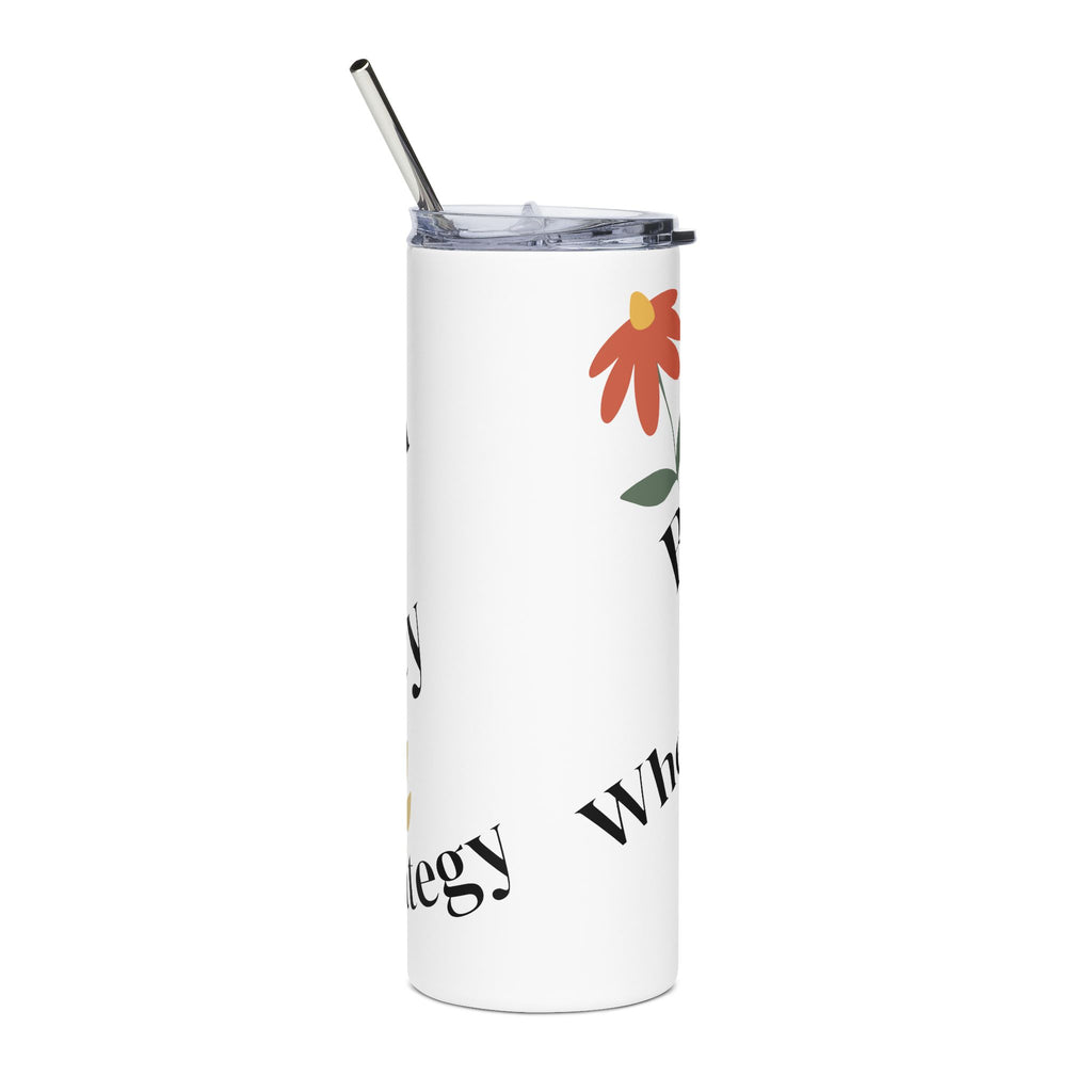 Sassy Floral Stainless Steel Tumbler, 20oz.