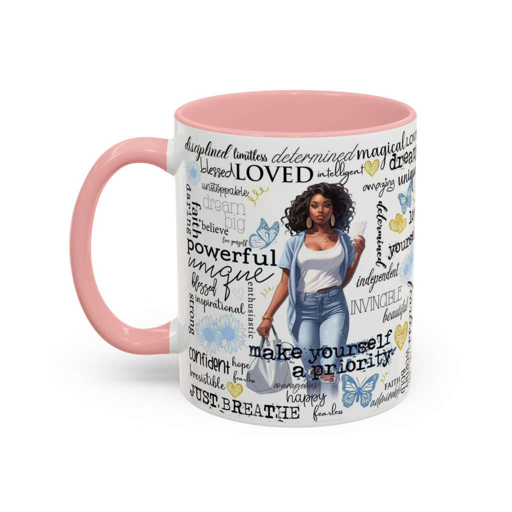 Empowering Inspirational Coffee Mug, Motivational Gift for Women, Unique Tea Cup, Affirmation Drinkware, Positive Vibes Mug
