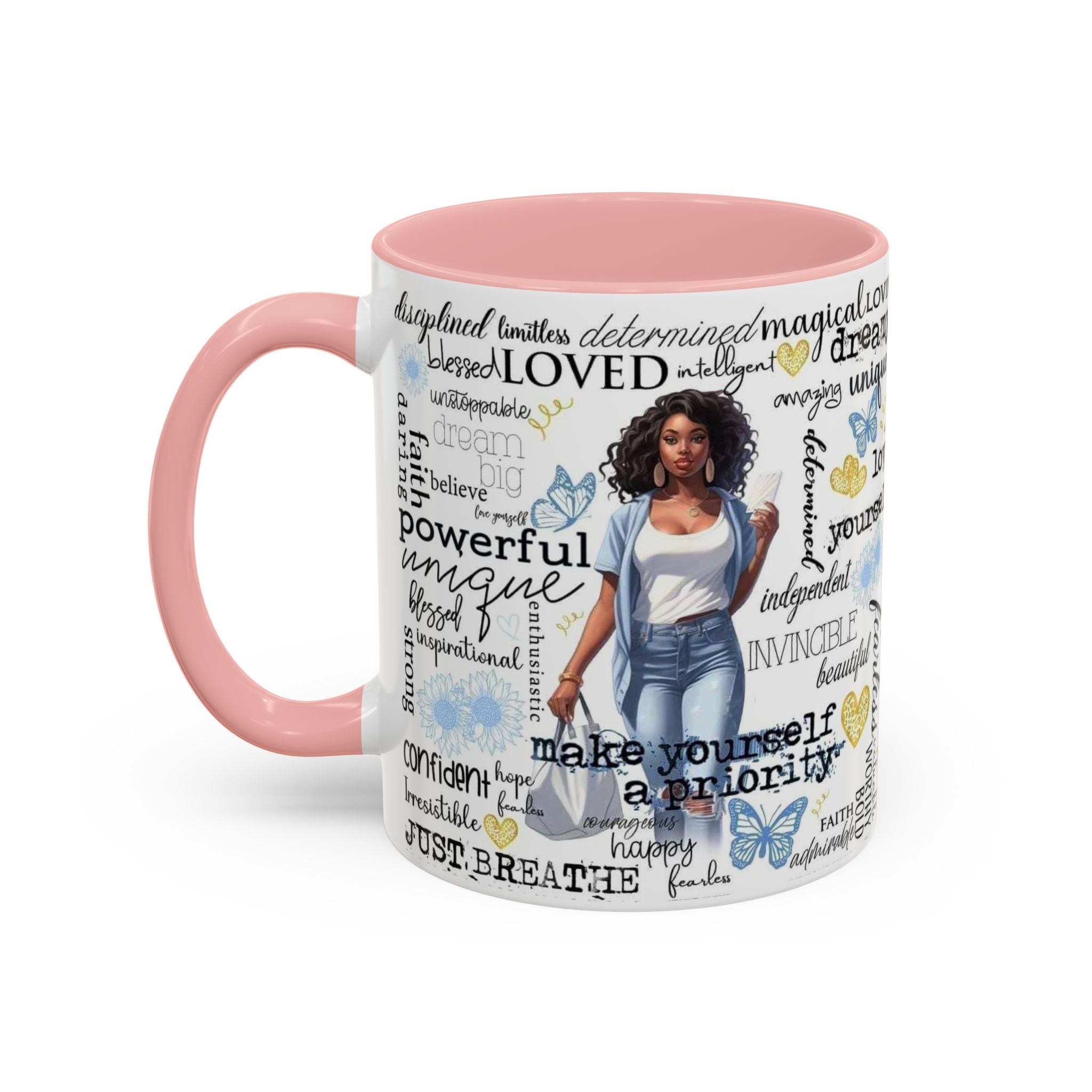 Empowering Inspirational Coffee Mug, Motivational Gift for Women, Unique Tea Cup, Affirmation Drinkware, Positive Vibes Mug