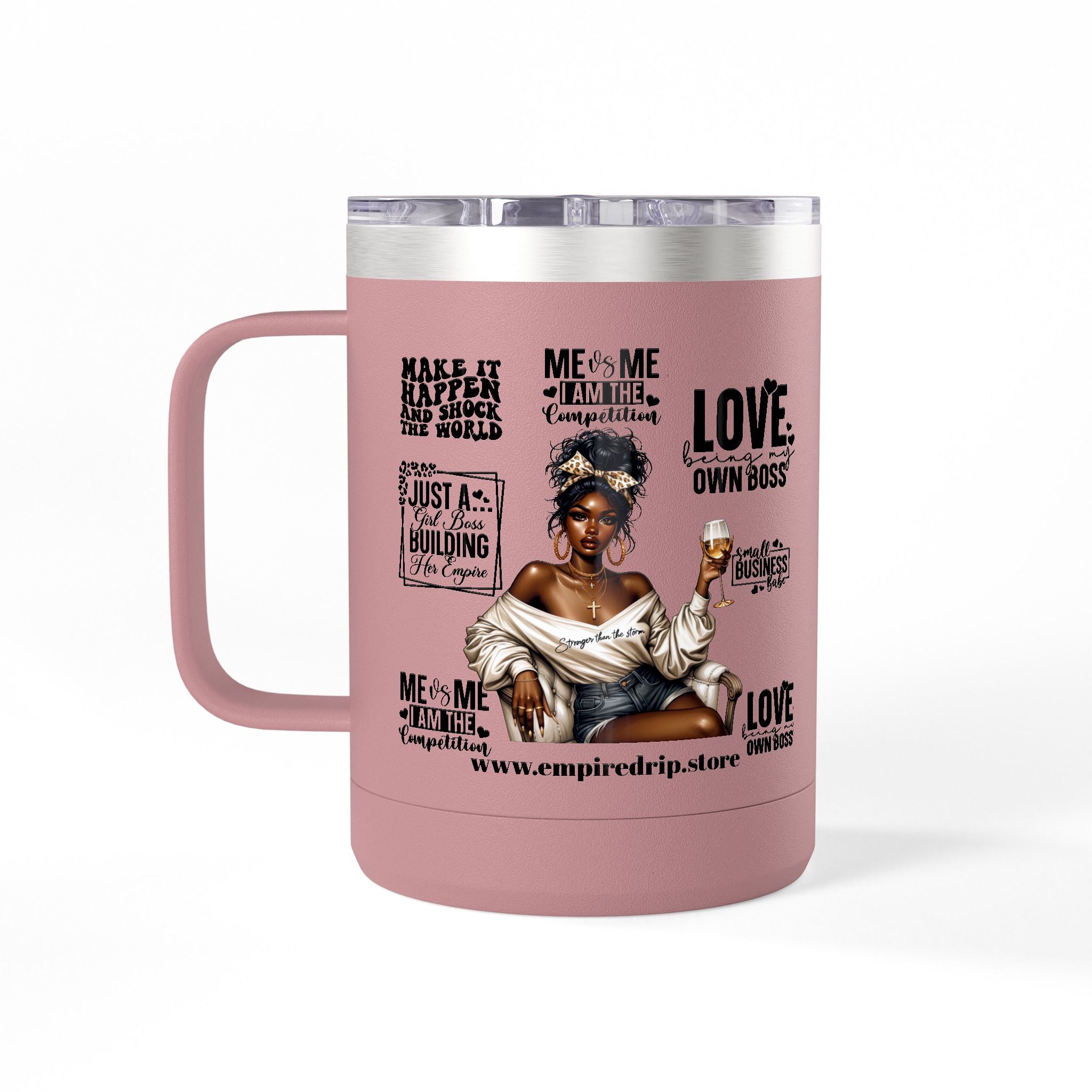 Stronger Then The Storm The Dream Is Here -Themed Coffee Mug Tumbler, 15oz - Perfect Gift.