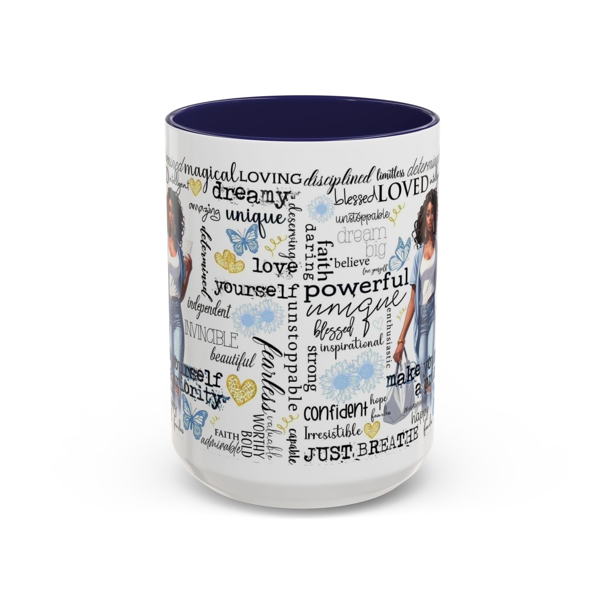 Empowering Inspirational Coffee Mug, Motivational Gift for Women, Unique Tea Cup, Affirmation Drinkware, Positive Vibes Mug.