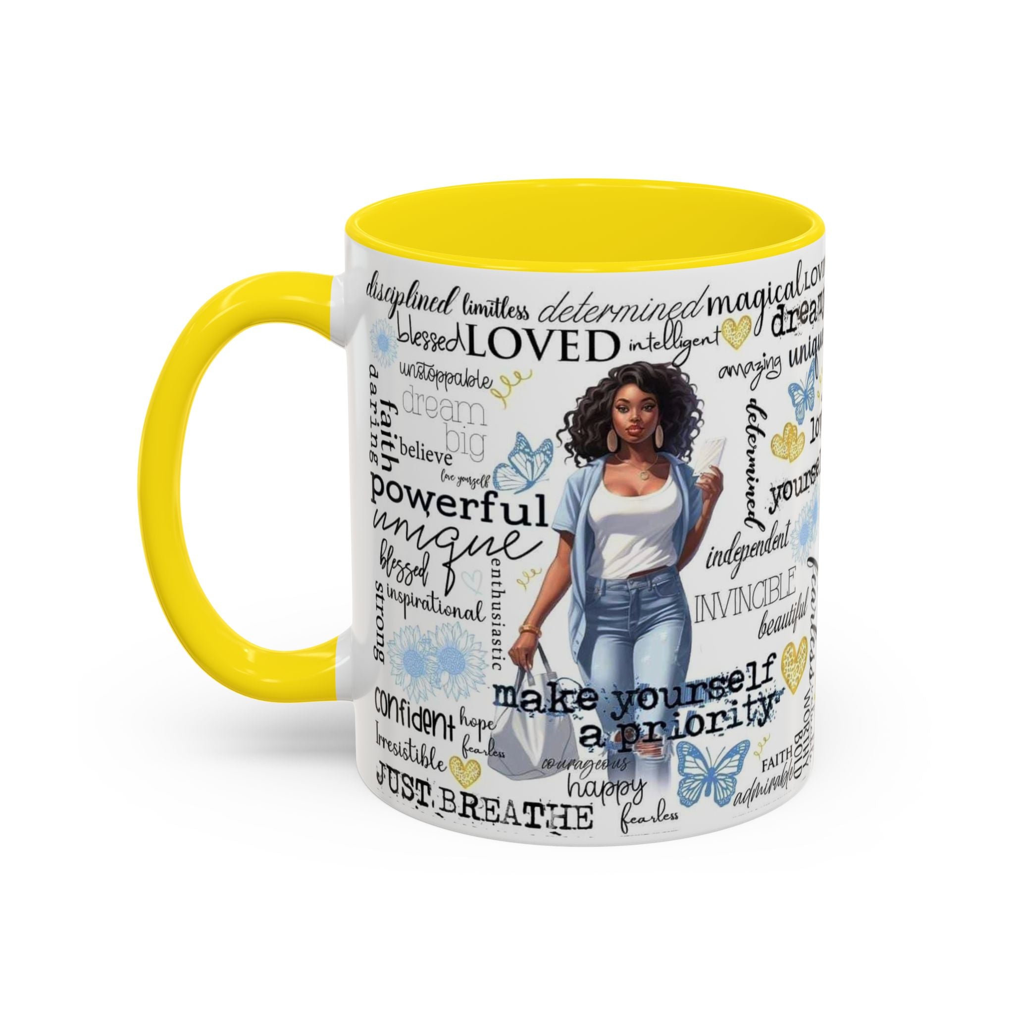 Empowering Inspirational Coffee Mug, Motivational Gift for Women, Unique Tea Cup, Affirmation Drinkware, Positive Vibes Mug