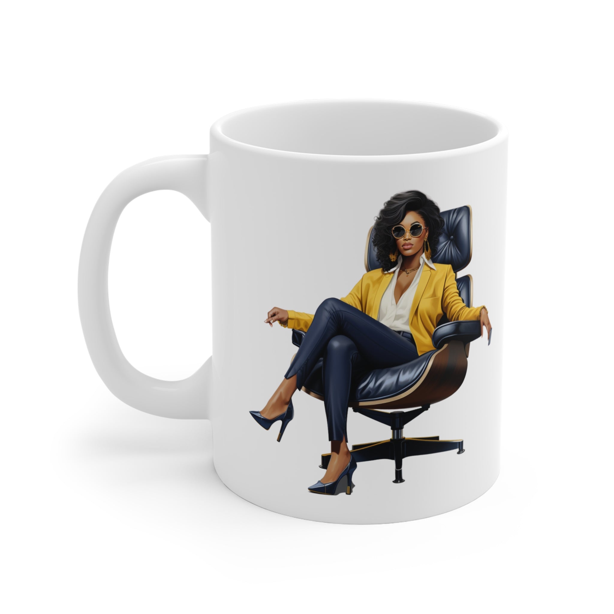 Boss Lady Mug - Empowering Coffee Cup, Office Gift, Motivational Tea Mug, Unique Gift for Her, Stylish Home Decor.