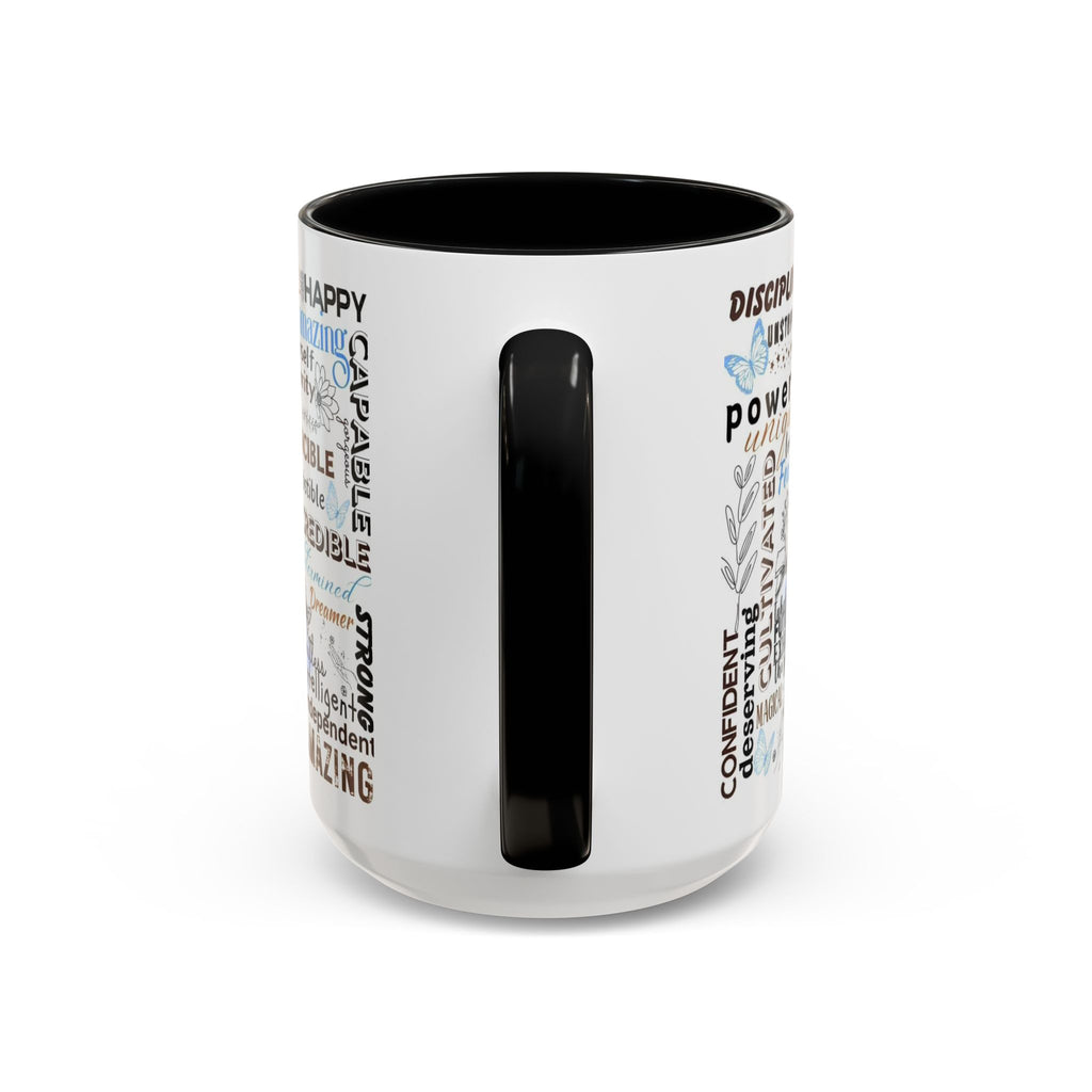 Empowering Affirmation Multi Color Coffee Mug, Motivational Drinkware, Self-Love Gift, Inspirational Kitchen Decor, Positive Vibes