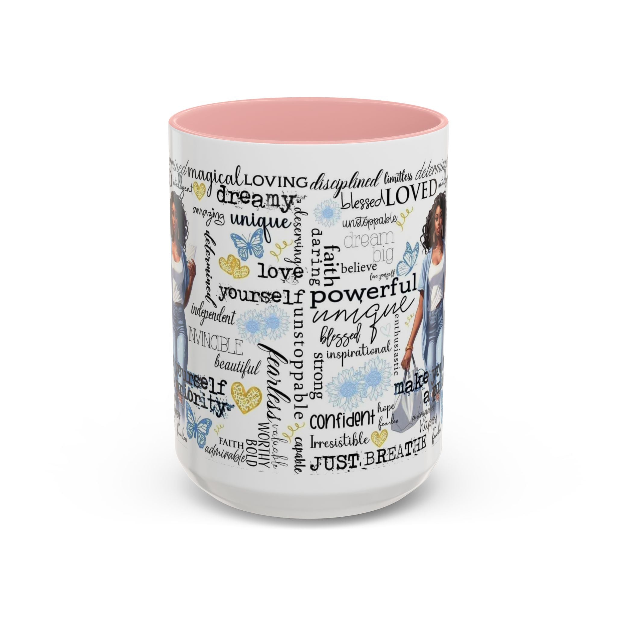 Empowering Inspirational Coffee Mug, Motivational Gift for Women, Unique Tea Cup, Affirmation Drinkware, Positive Vibes Mug.
