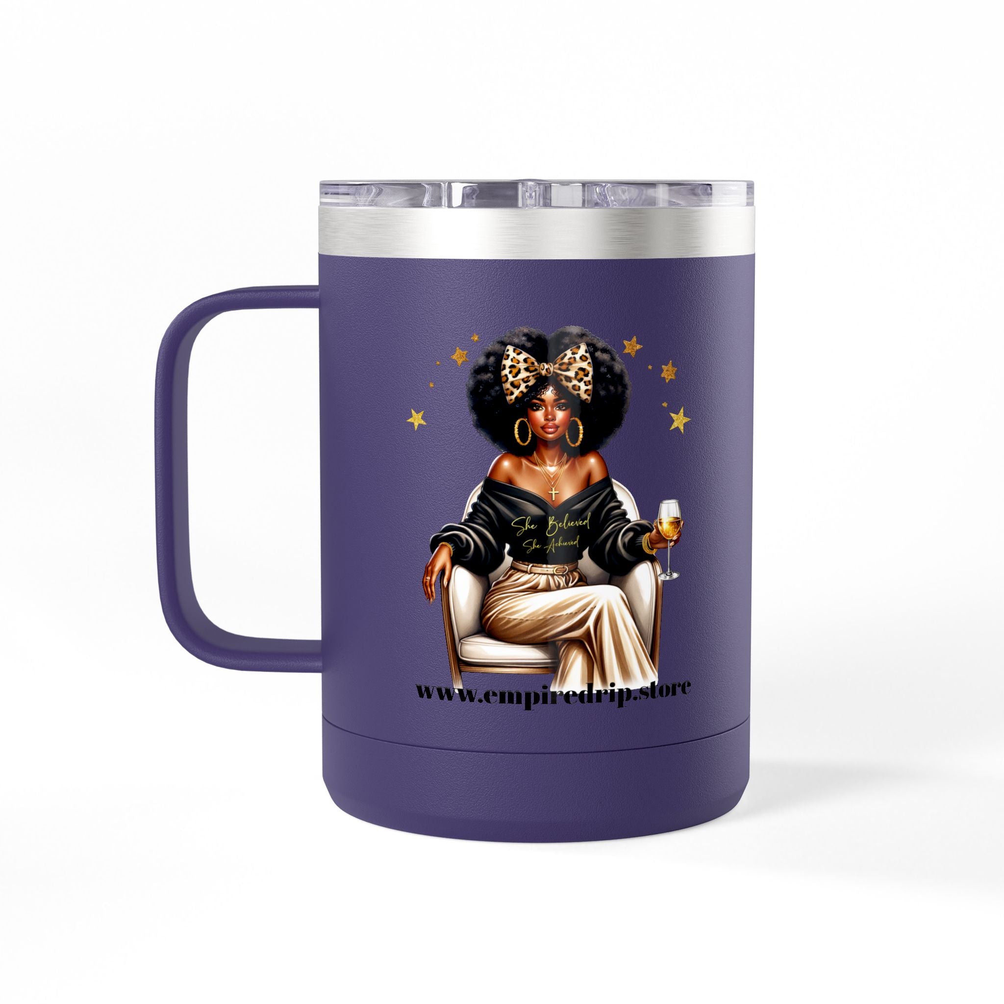 Inspirational Coffee Mug Tumbler, Small Business Big Dreams.