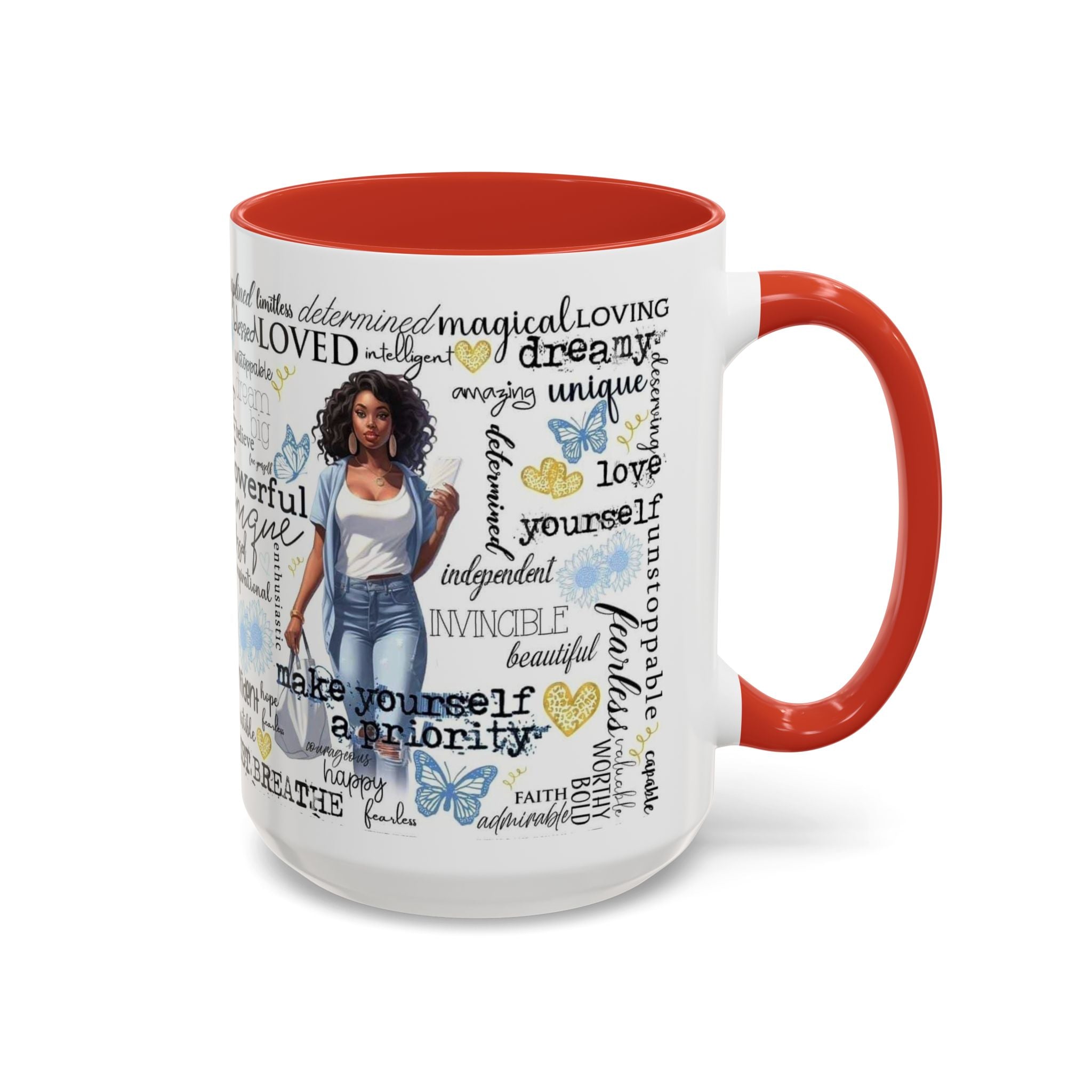 Empowering Inspirational Coffee Mug, Motivational Gift for Women, Unique Tea Cup, Affirmation Drinkware, Positive Vibes Mug