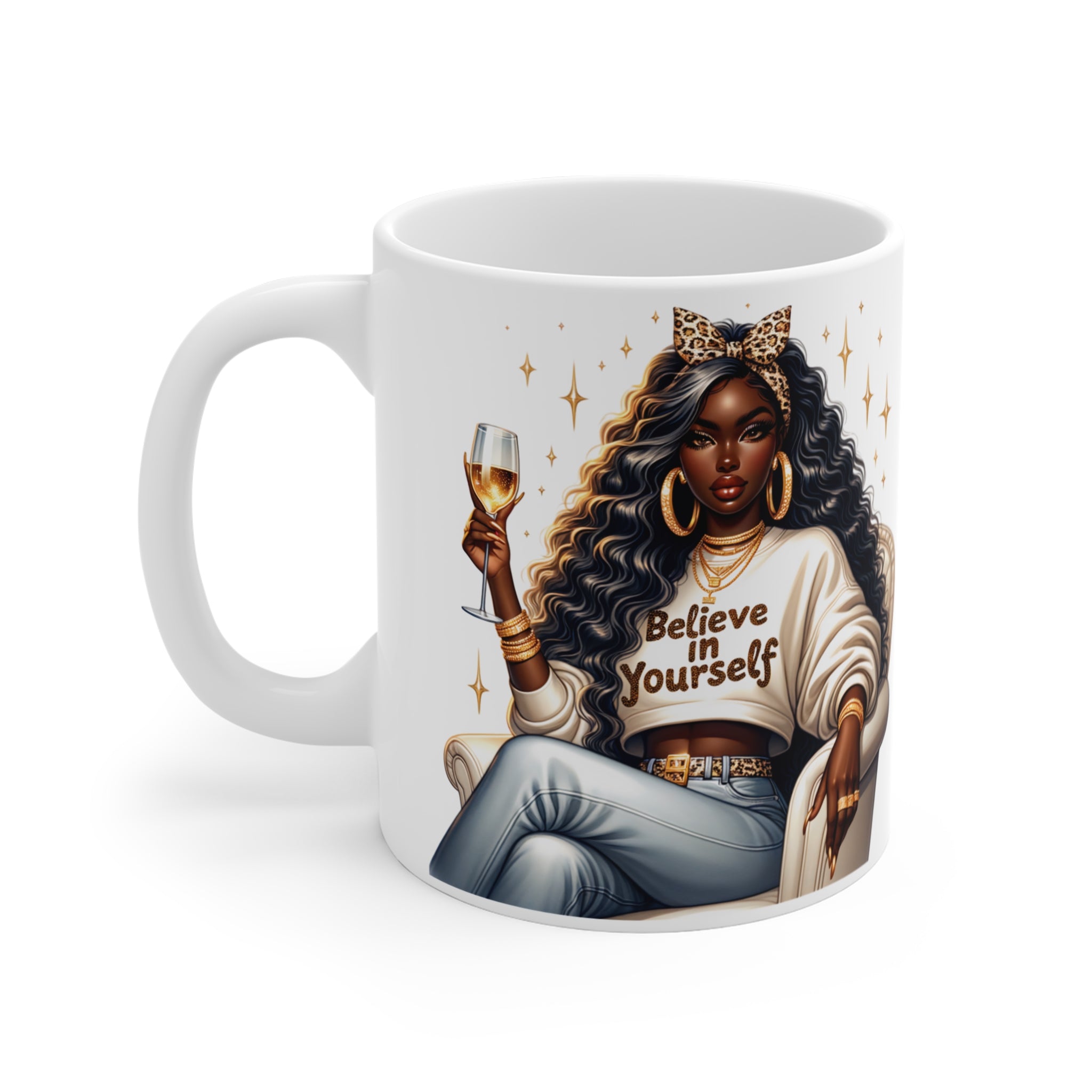 Empowering Woman Mug | Believe in Yourself Coffee Cup, Inspirational Gift.