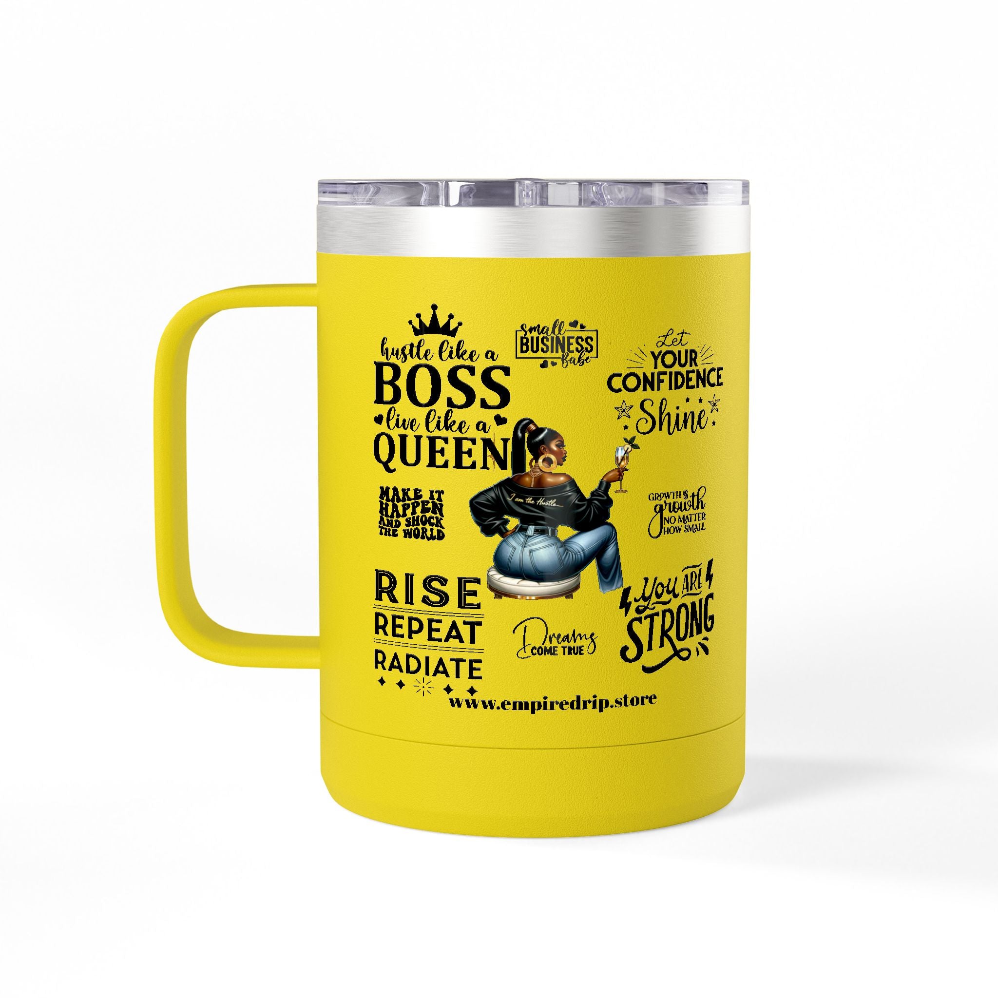 Self Made Self Paid Coffee Tumbler | Stylish Motivational Mug for Entrepreneurs | Perfect Gift for Bosses and Go-Getters.