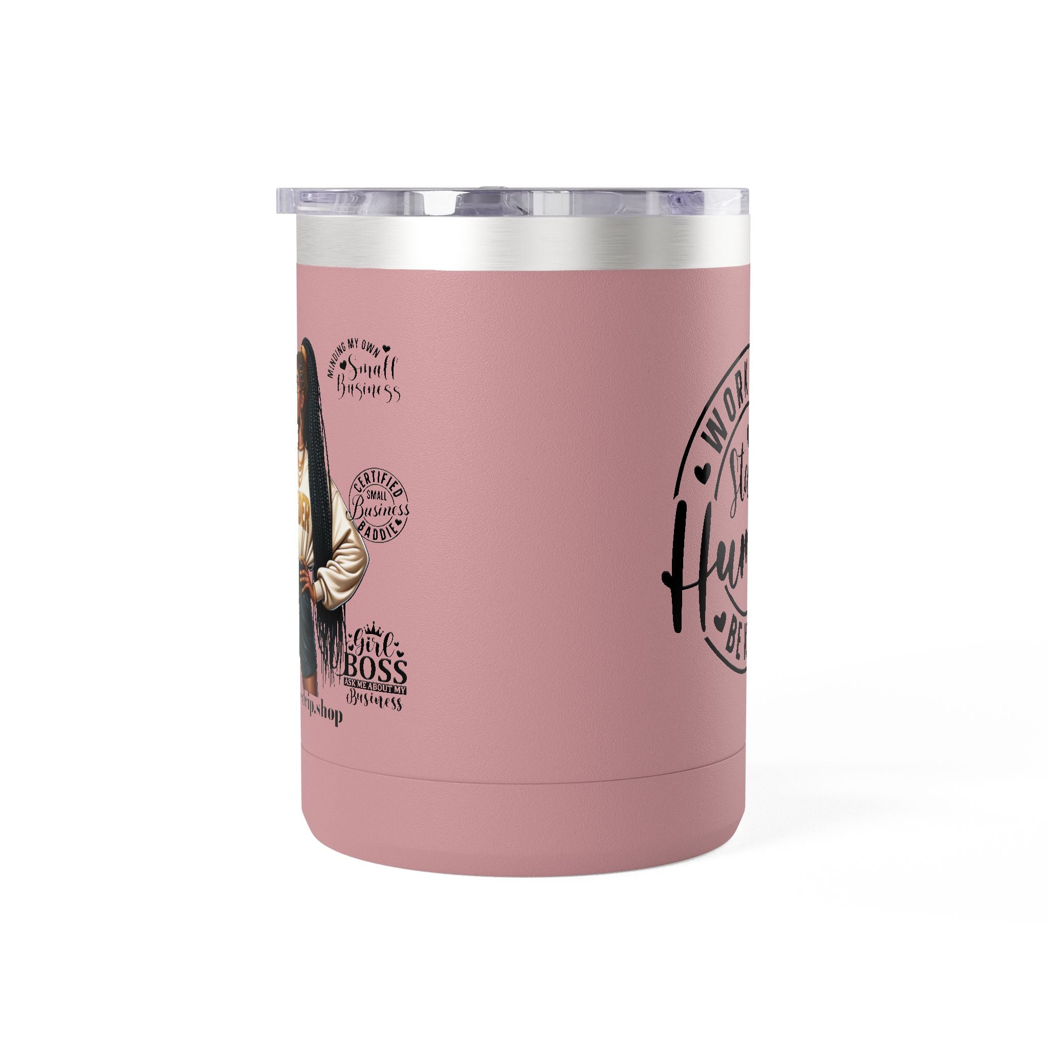 Work Hard Inspirational Coffee Mug Tumbler - Motivational Drinkware for Daily Inspiration.