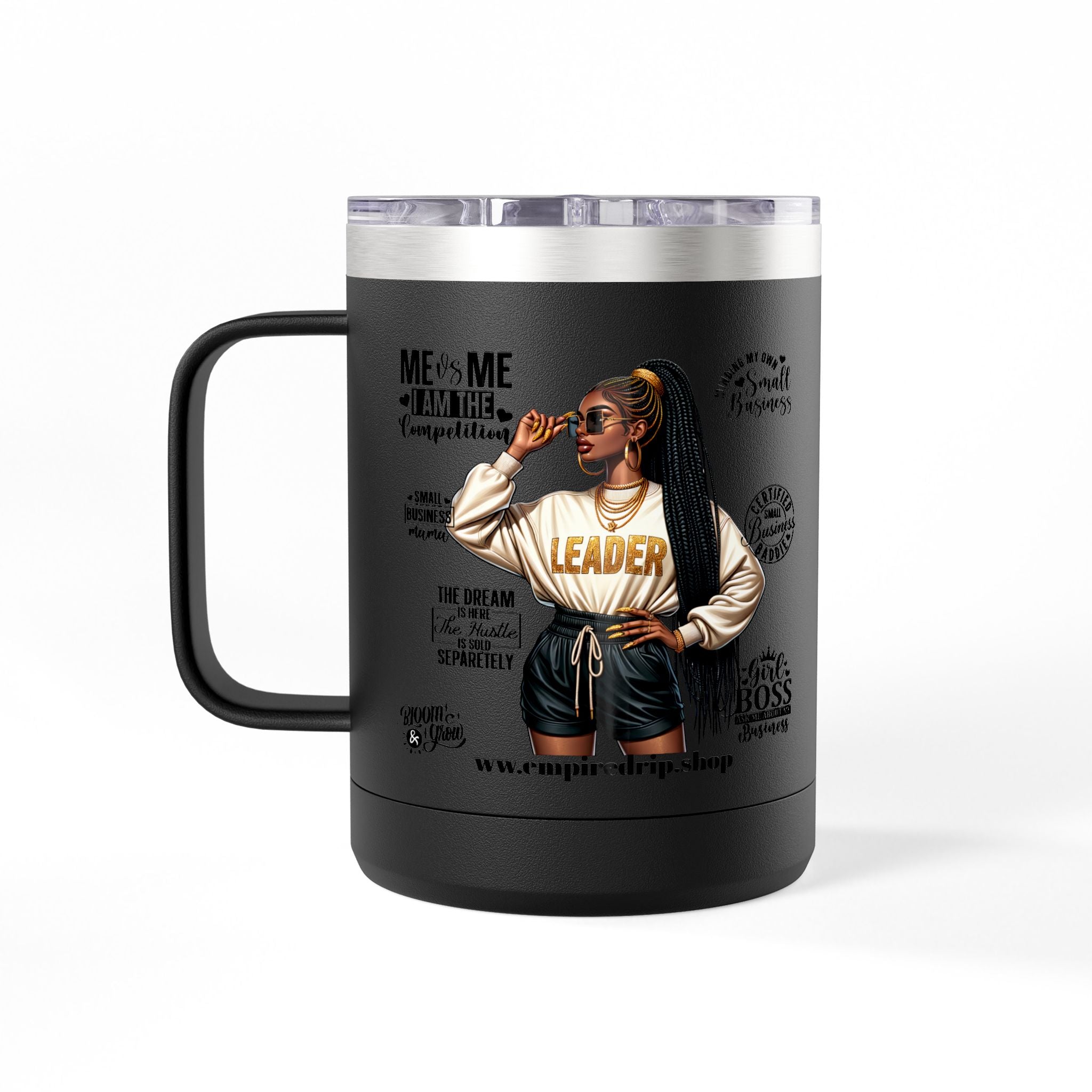 Work Hard Inspirational Coffee Mug Tumbler - Motivational Drinkware for Daily Inspiration.